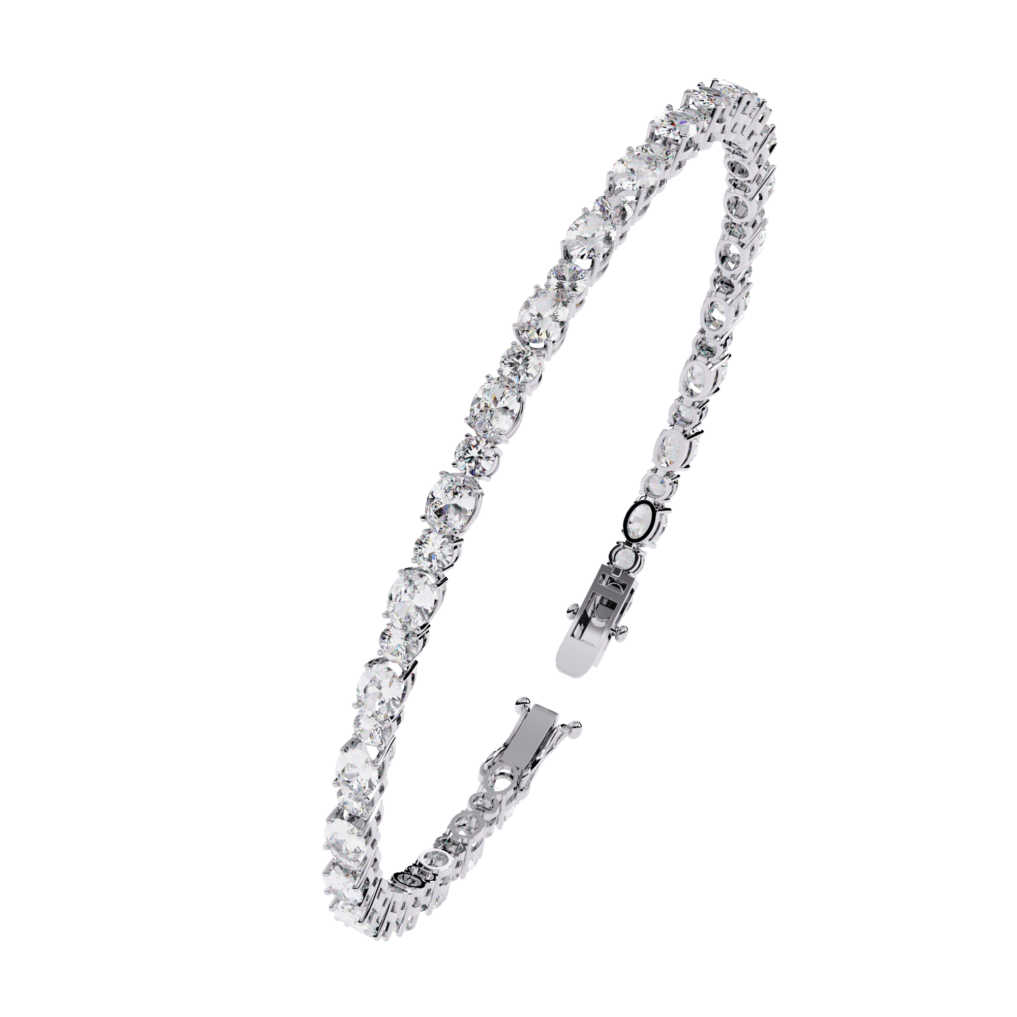 Classic Halo Diamond Bracelet