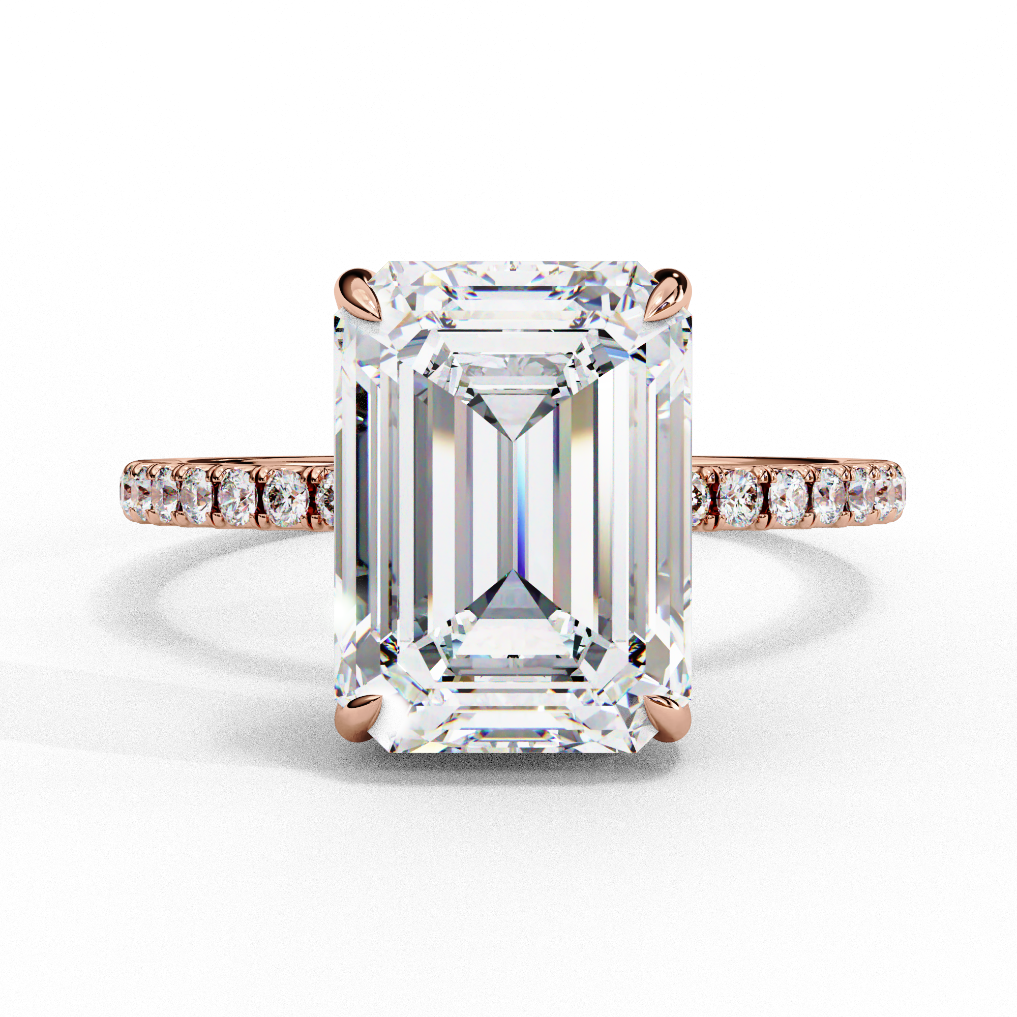 Gleaming Arc Diamond Ring
