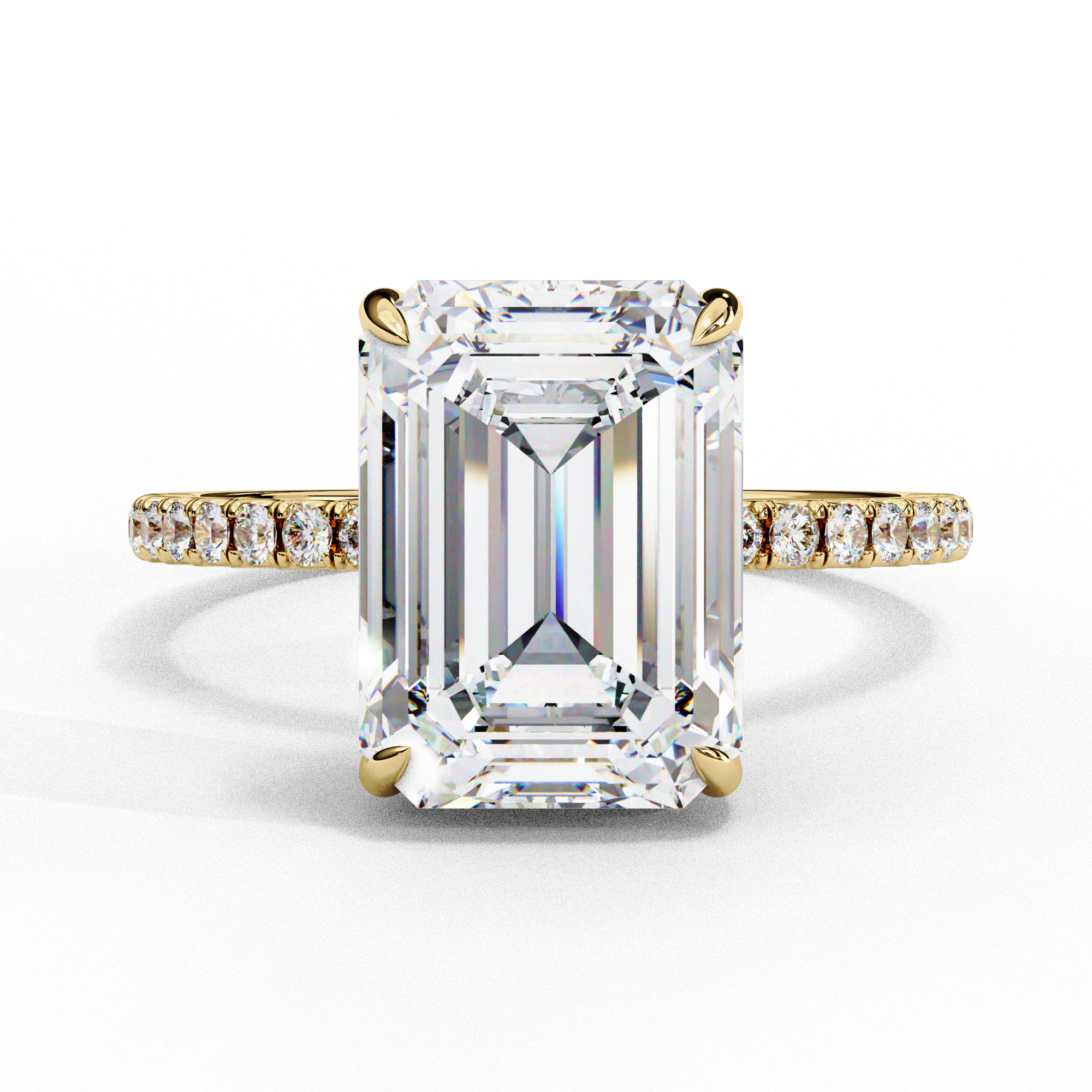 Gleaming Arc Diamond Ring