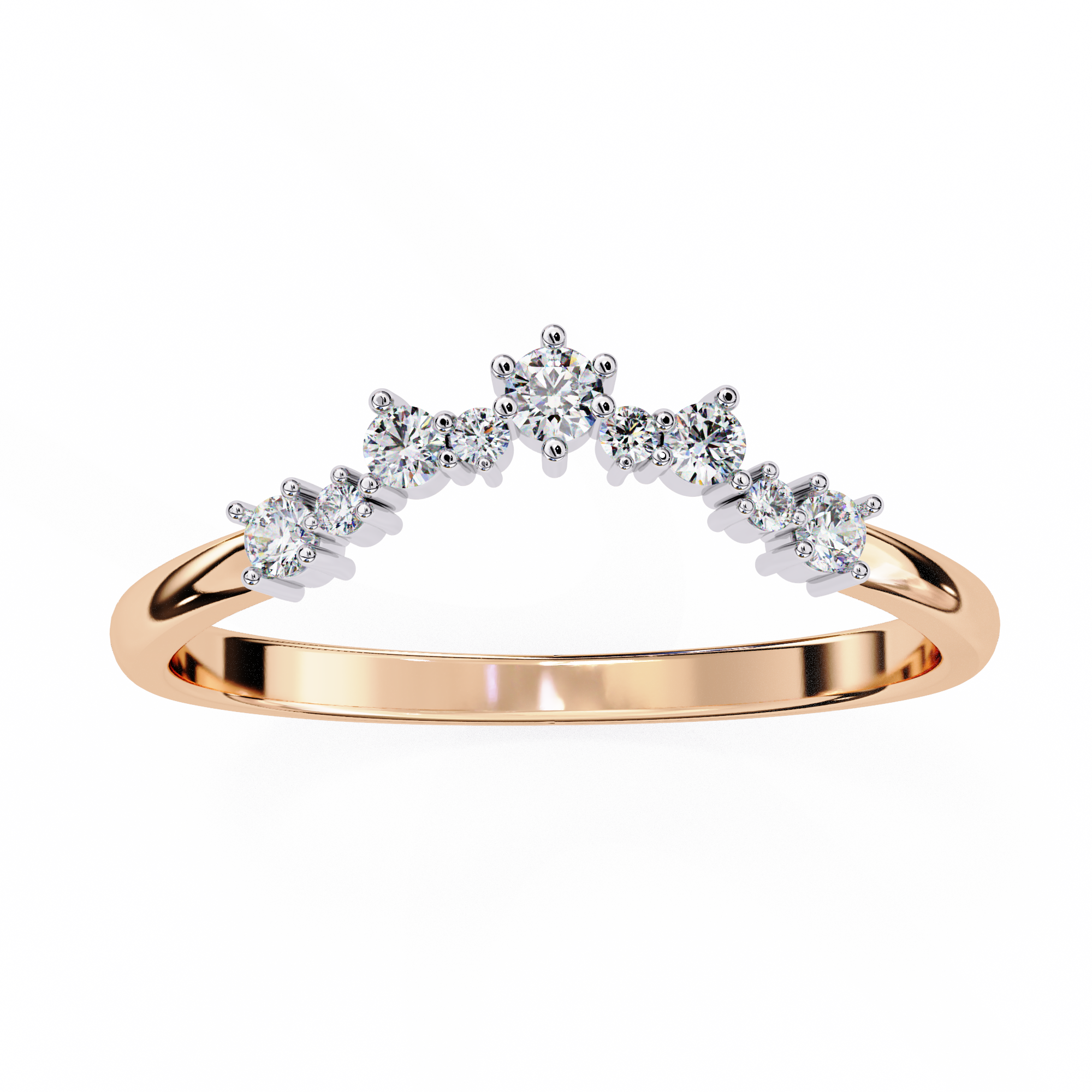 Golden Veil Ring Band