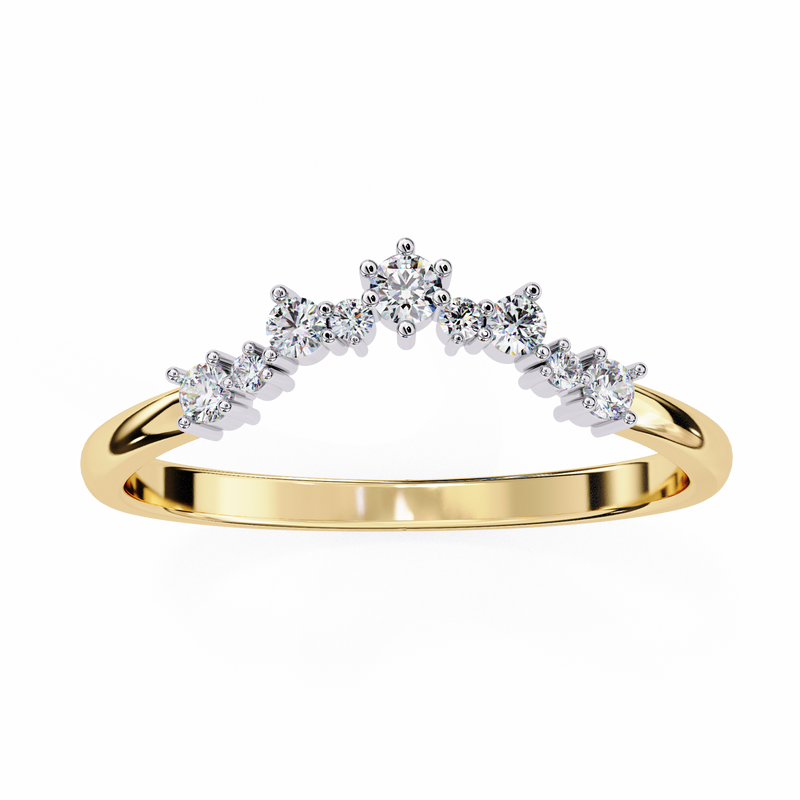 Golden Veil Ring Band