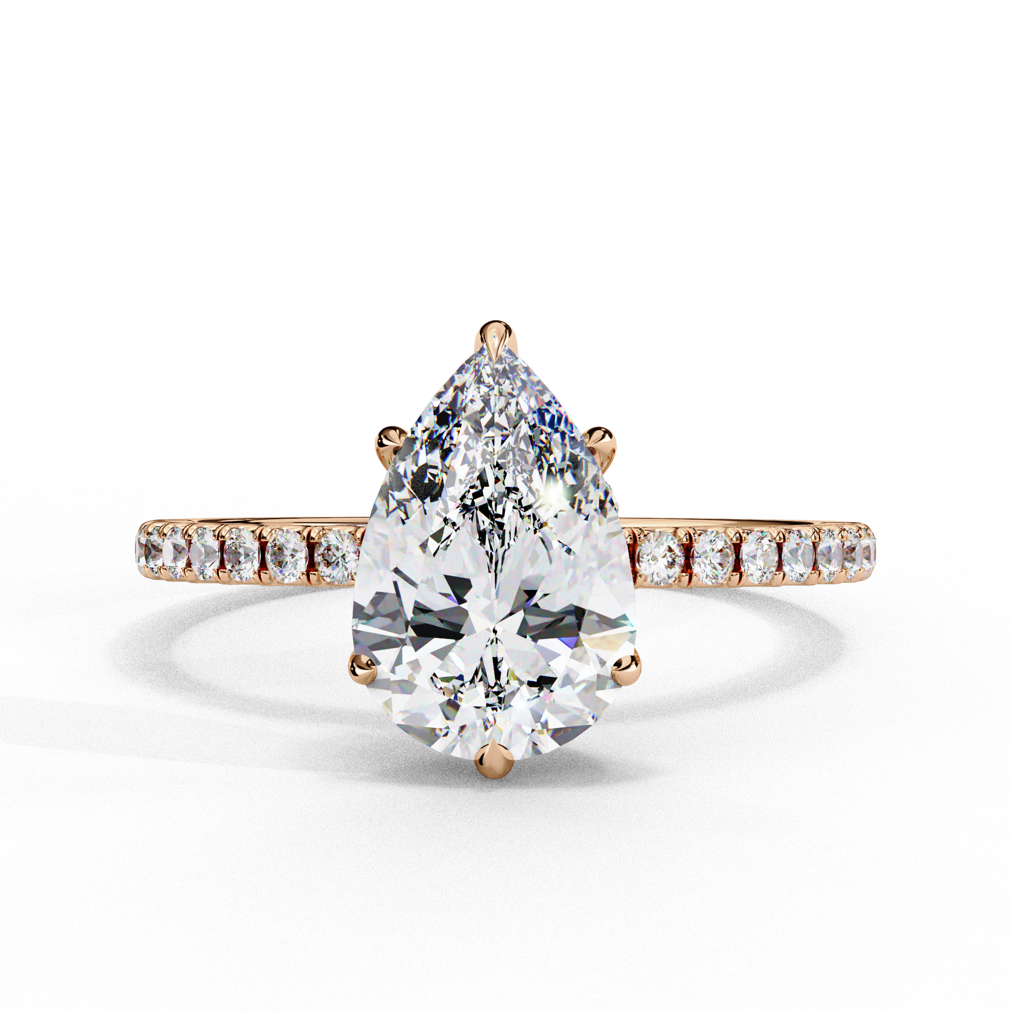 Radiant Beam Diamond Ring