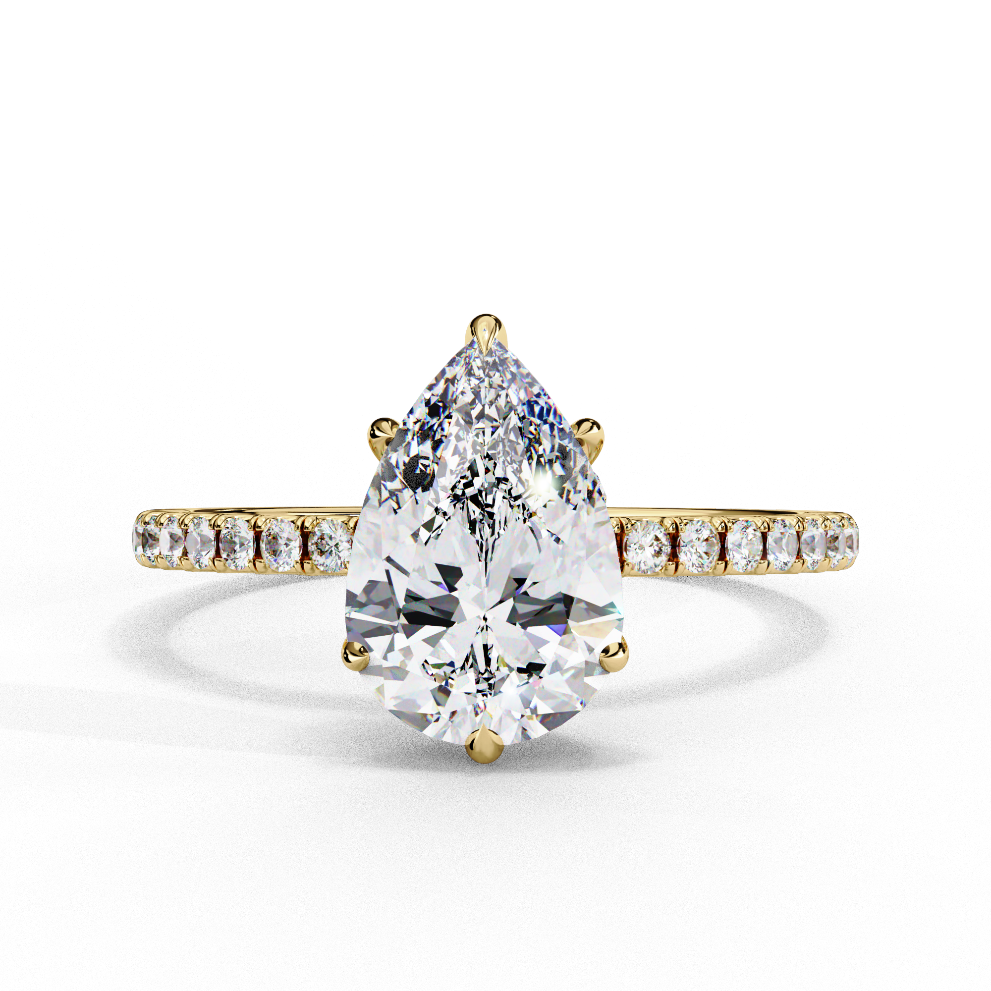Radiant Beam Diamond Ring