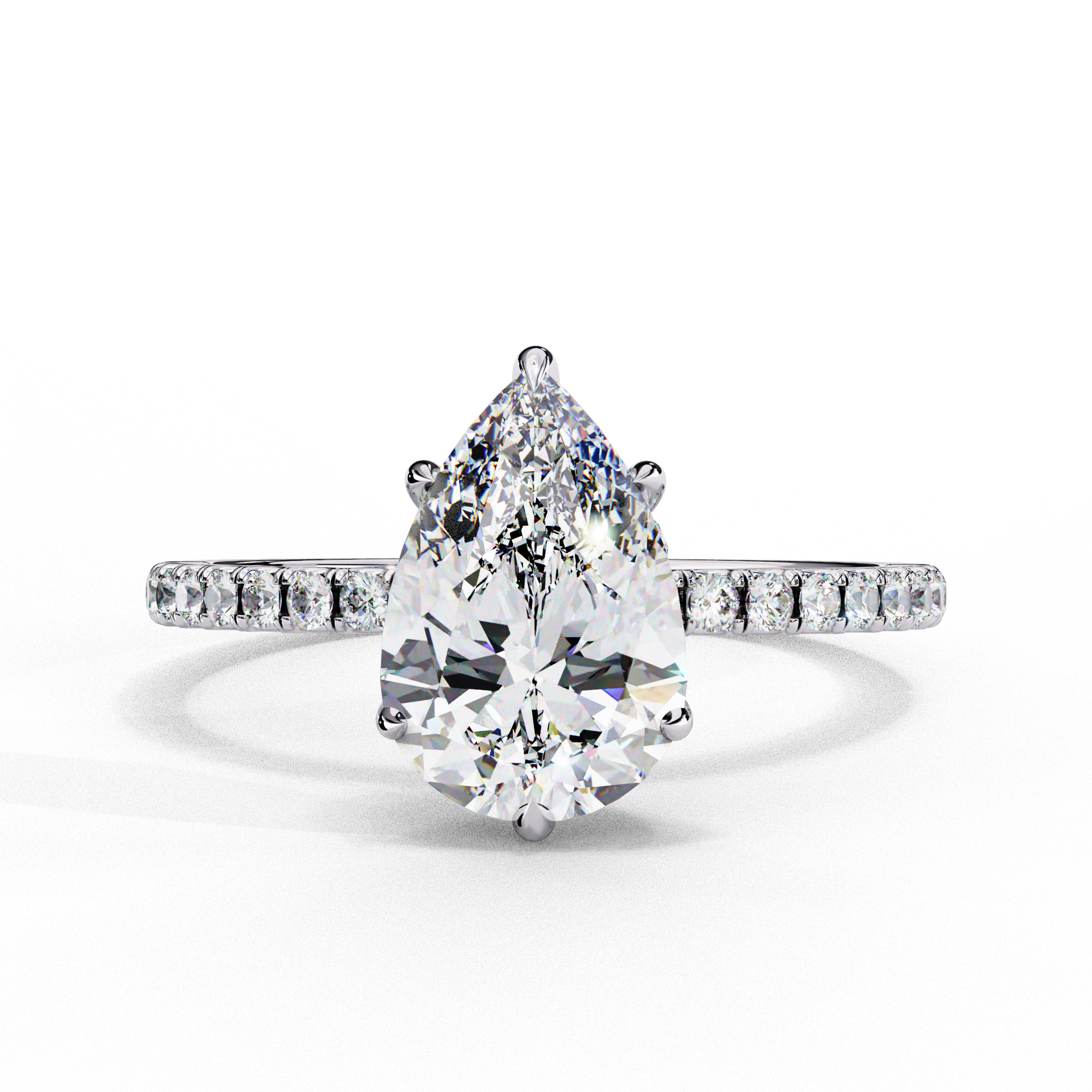 Radiant Beam Diamond Ring