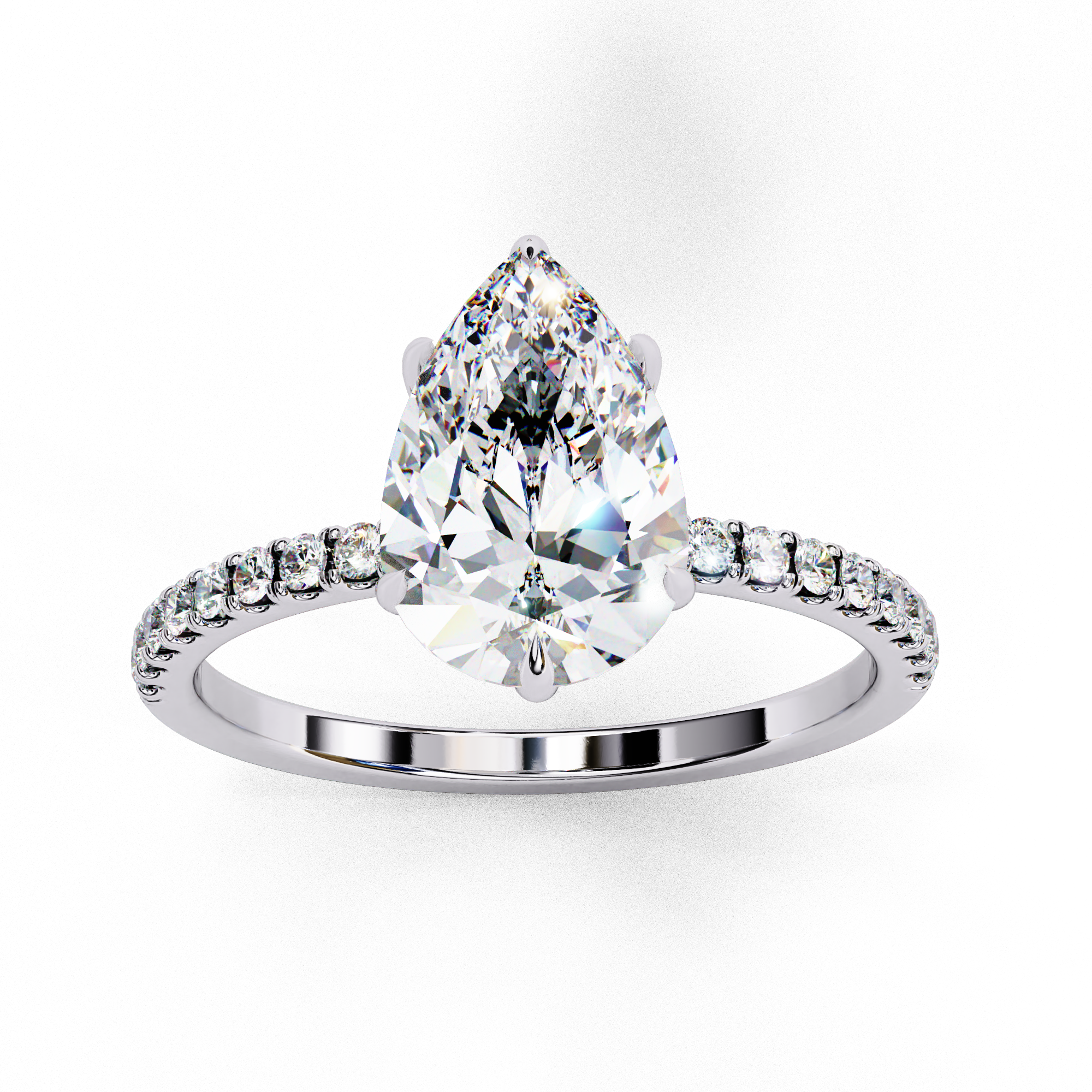 Radiant Beam Diamond Ring