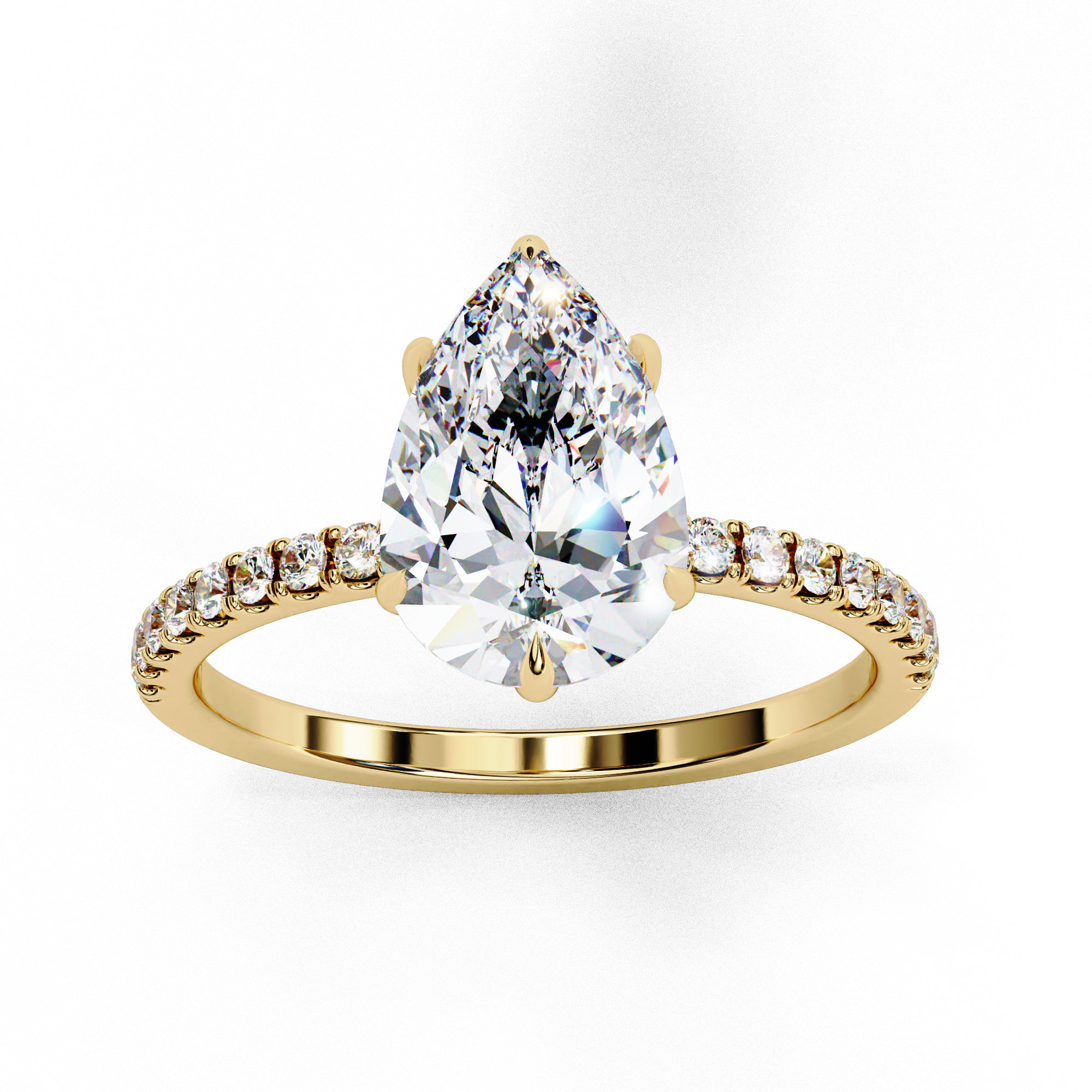 Radiant Beam Diamond Ring