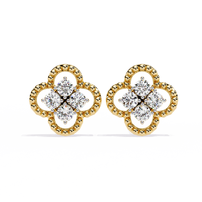 Gleam Drape Diamond Earrings