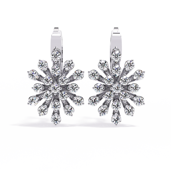 Moon Curl Diamond Earrings