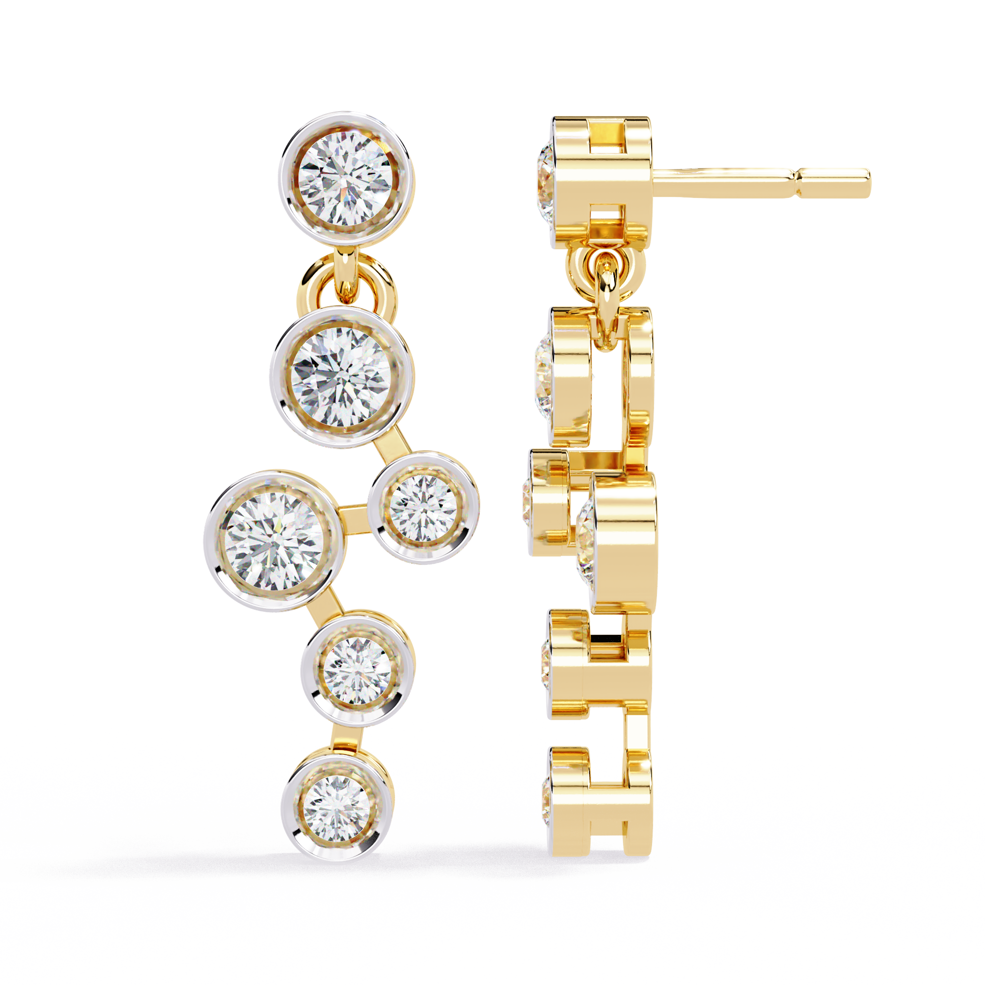 Dazzle Arc Diamond Earrings