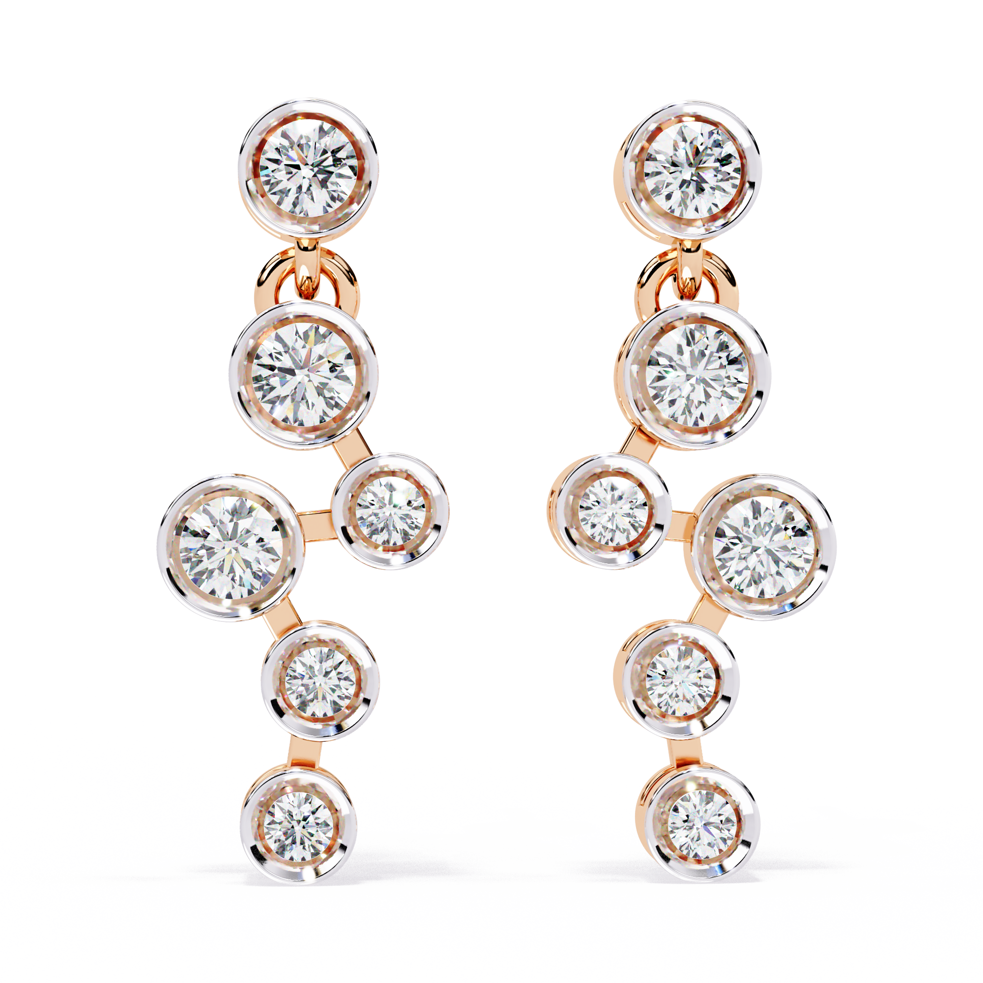 Dazzle Arc Diamond Earrings