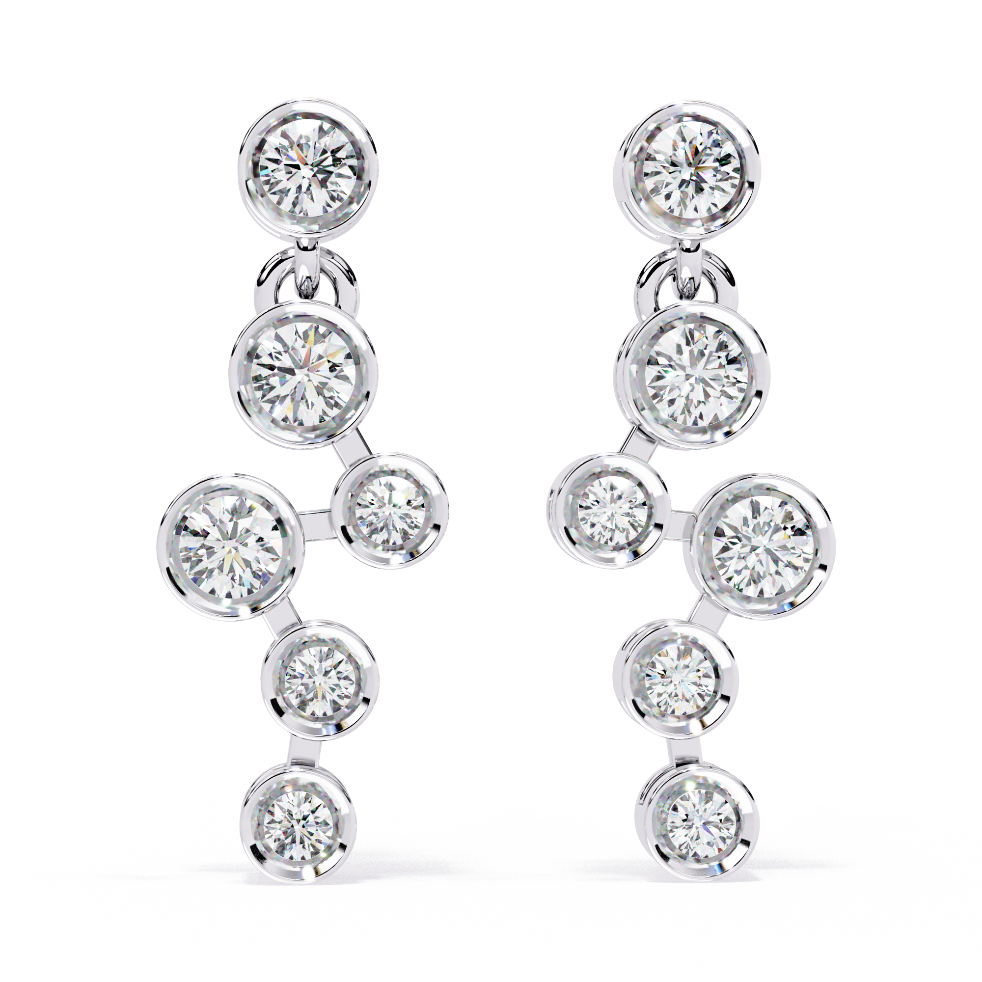 Dazzle Arc Diamond Earrings