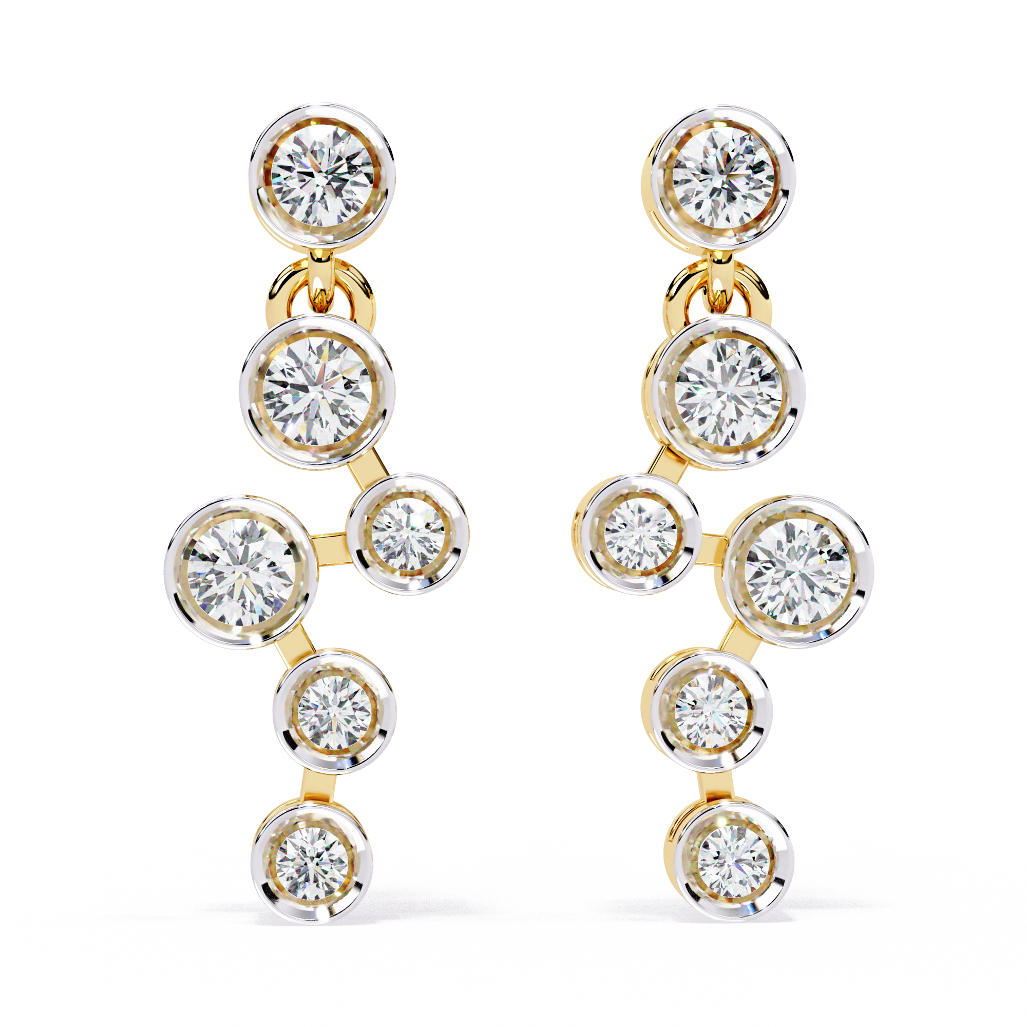Dazzle Arc Diamond Earrings
