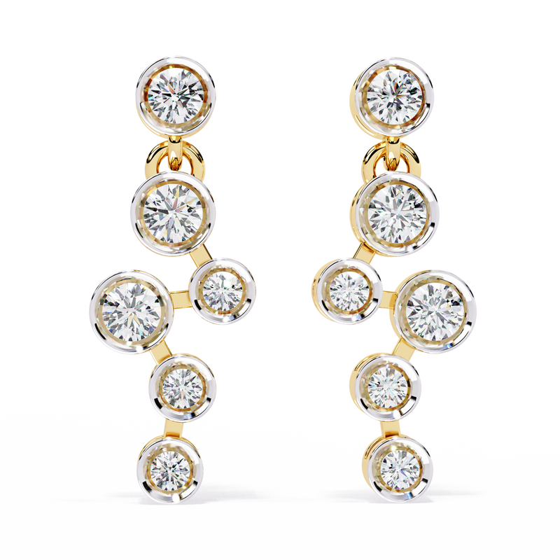 Dazzle Arc Diamond Earrings