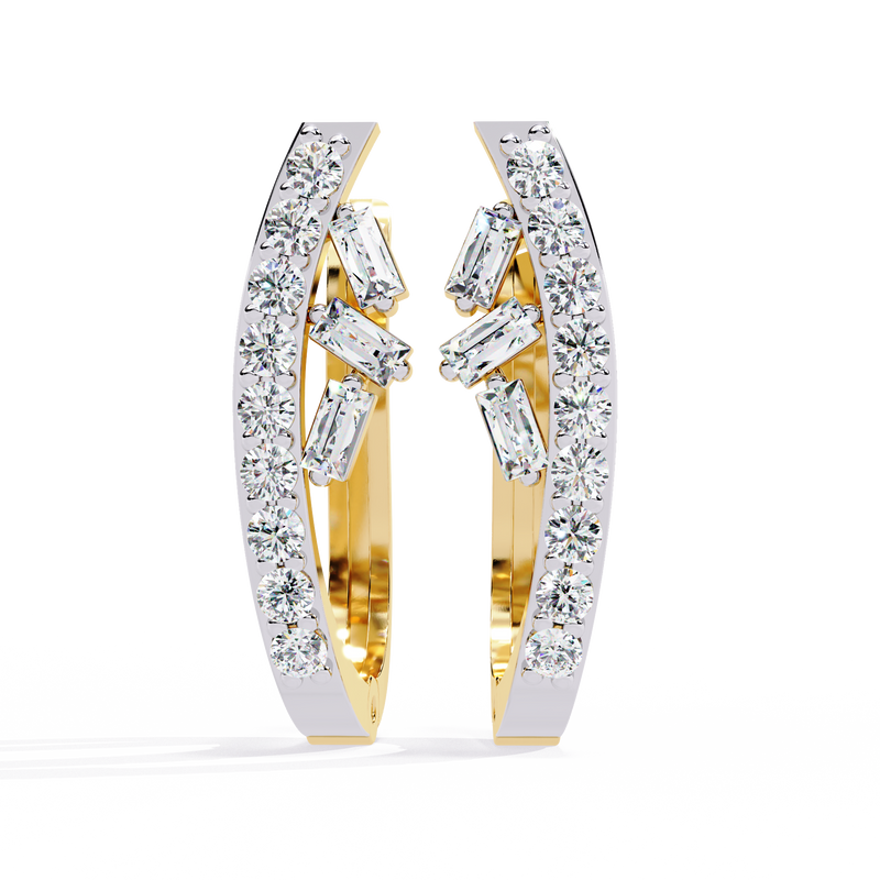 Royal Beam Diamond Earrings