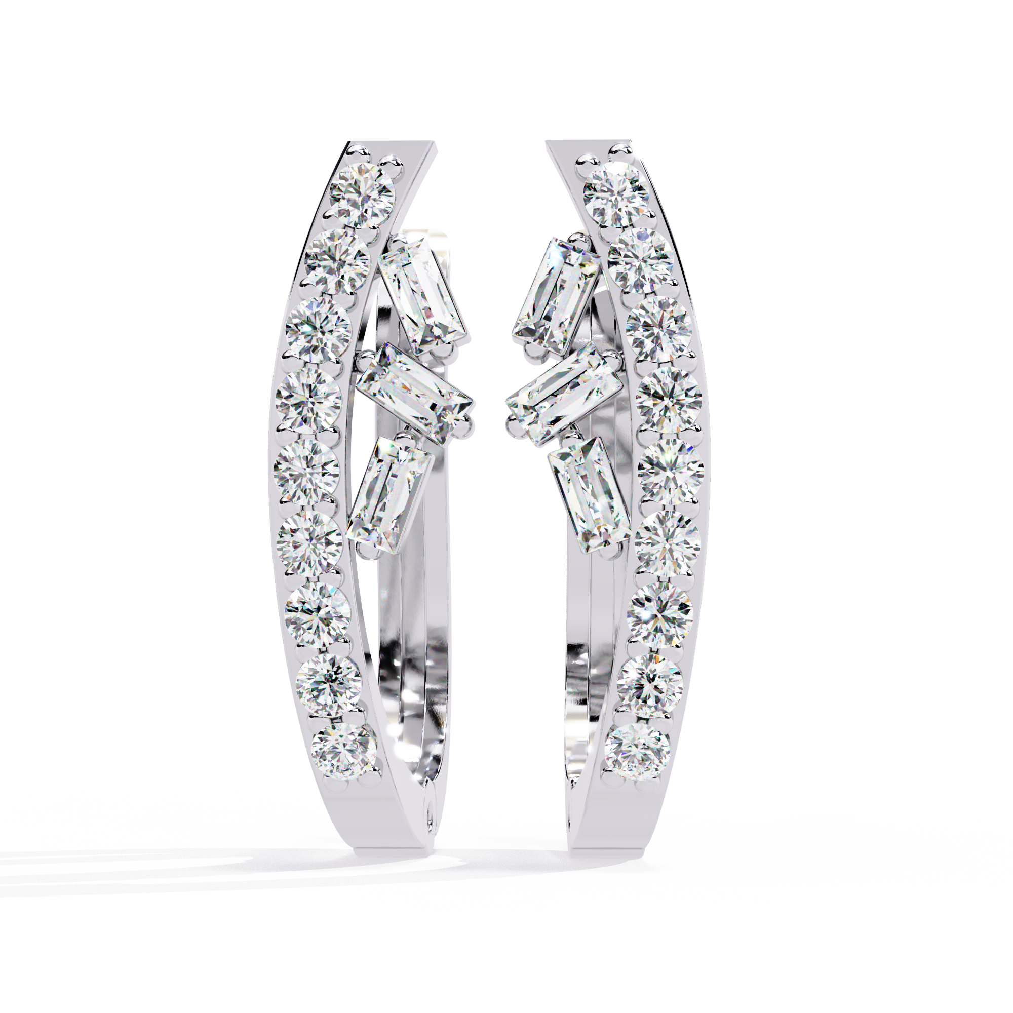 Royal Beam Diamond Earrings