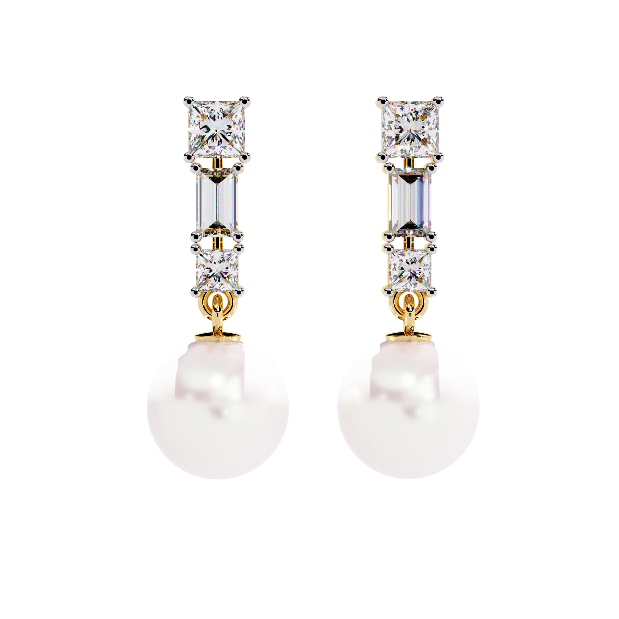 Eclipse Ray Diamond Earrings