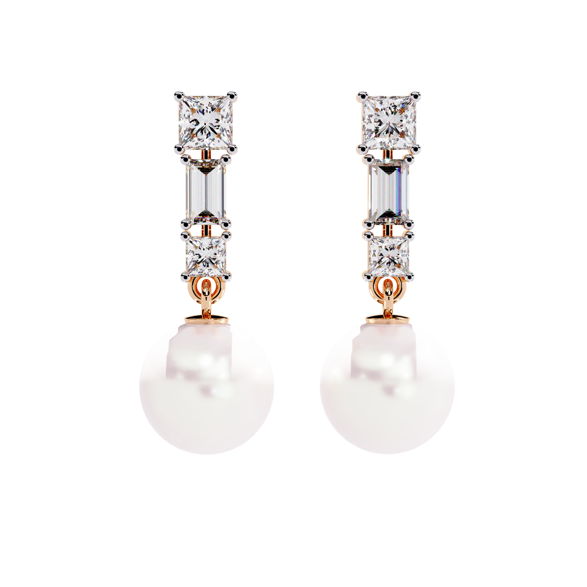 Eclipse Ray Diamond Earrings