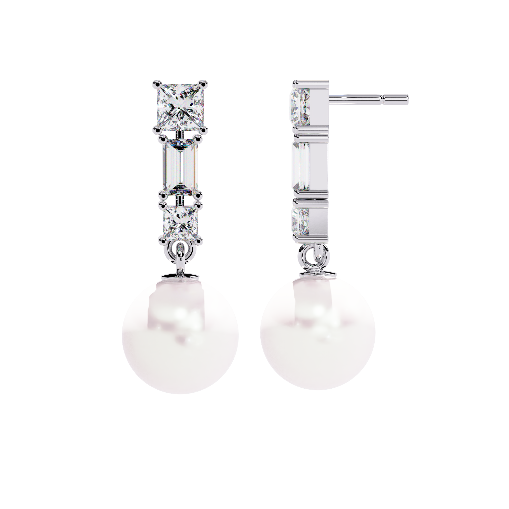 Eclipse Ray Diamond Earrings
