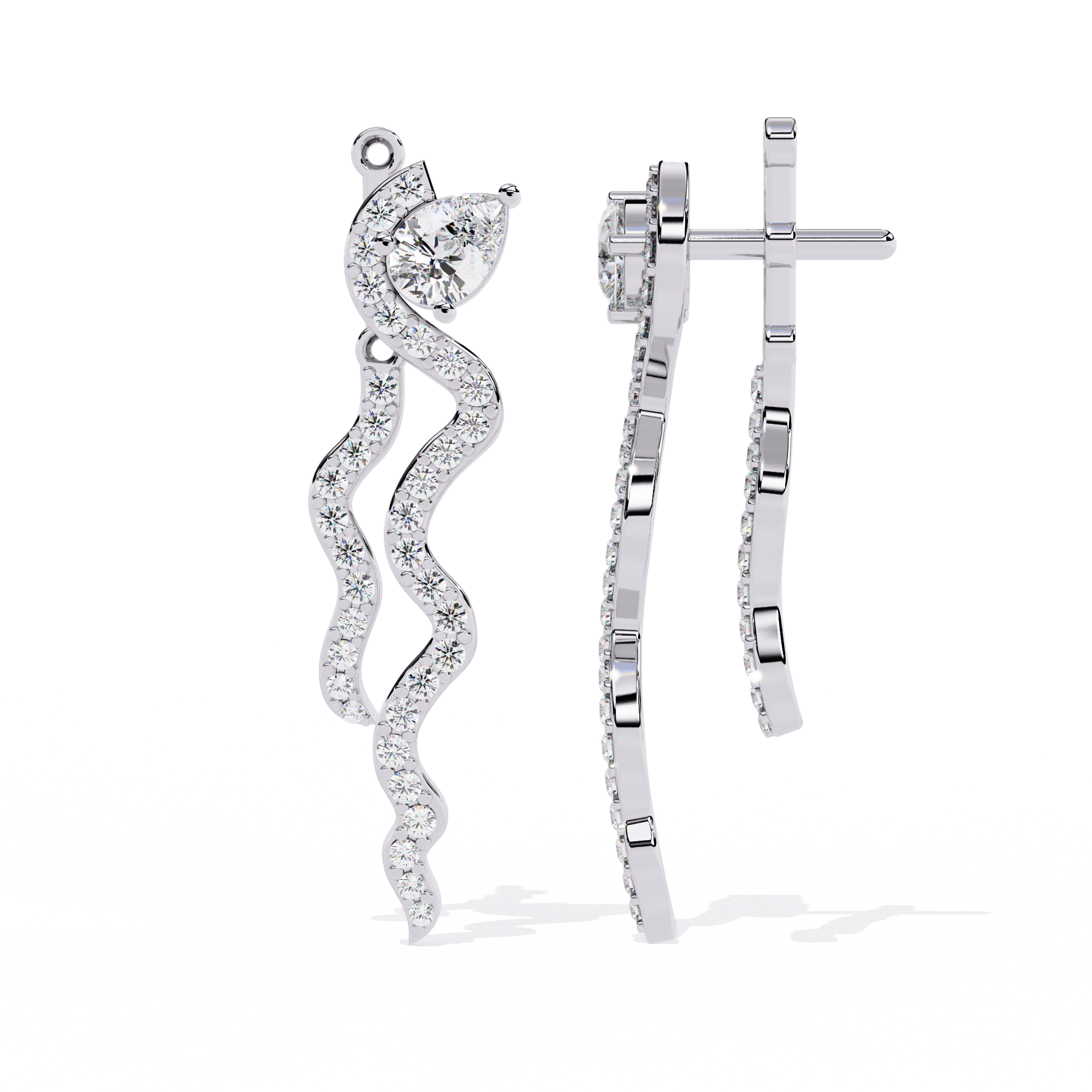 Twilight Mirage Diamond Earrings