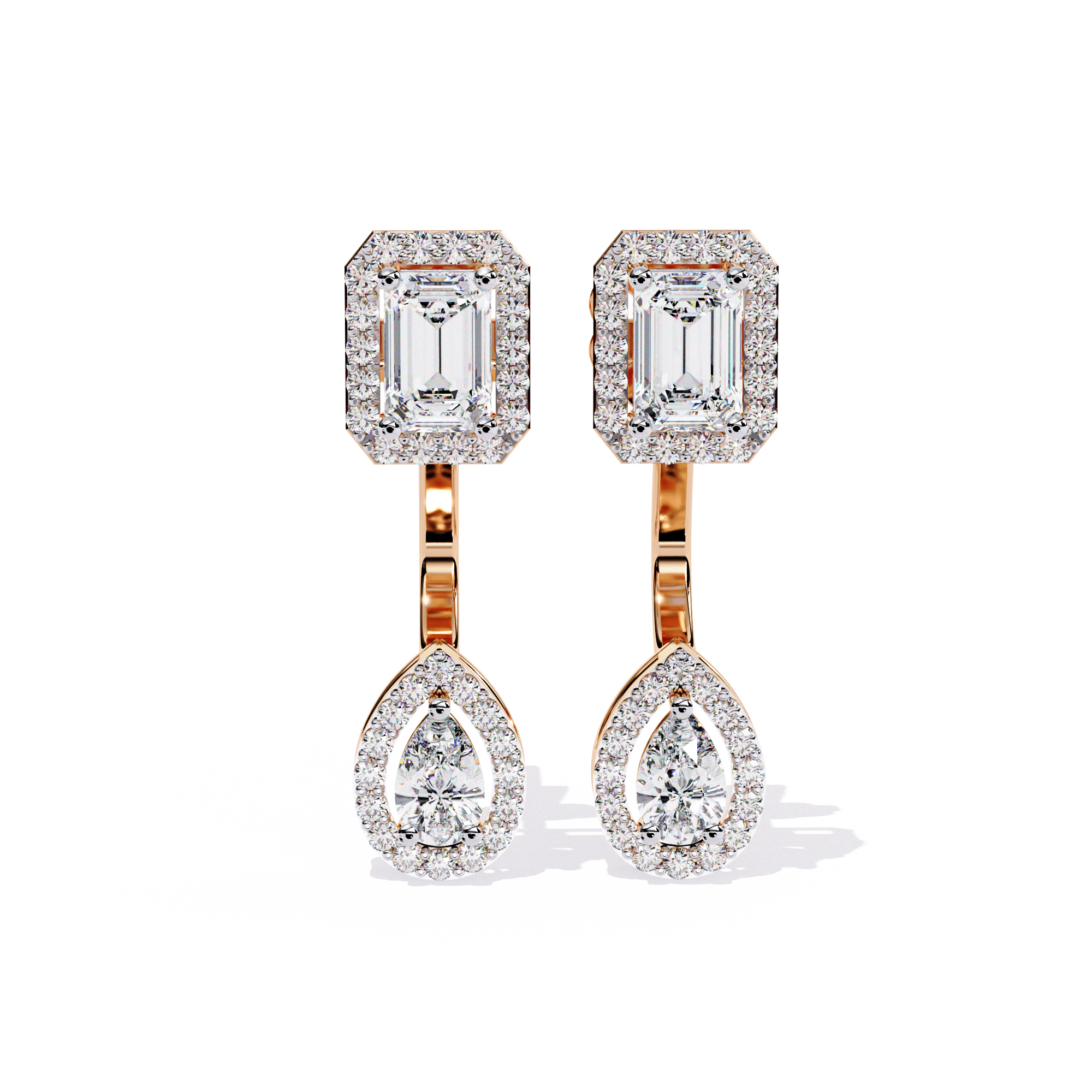 Glint Flow Pearl Earrings