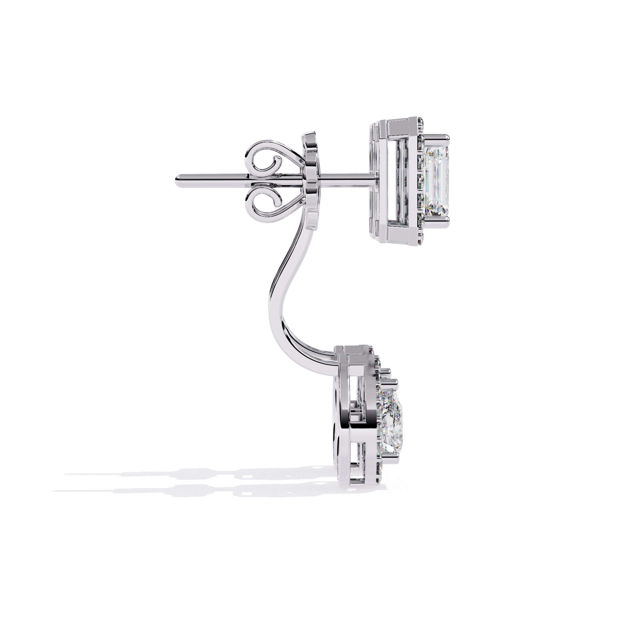 Glint Flow Pearl Earrings