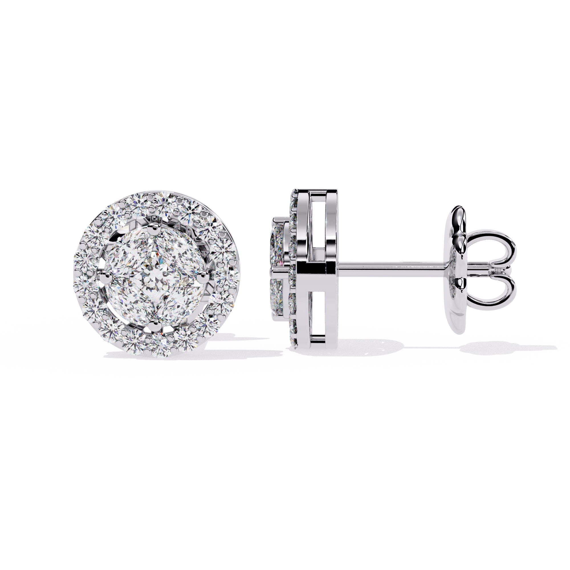 Shimmer Diamond Earrings
