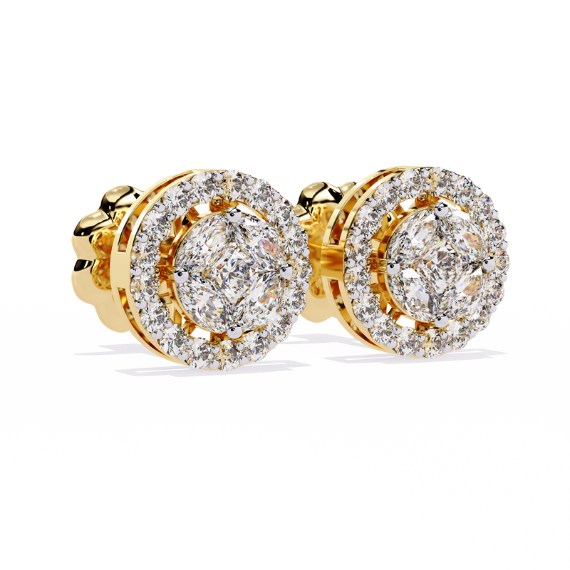 Shimmer Diamond Earrings