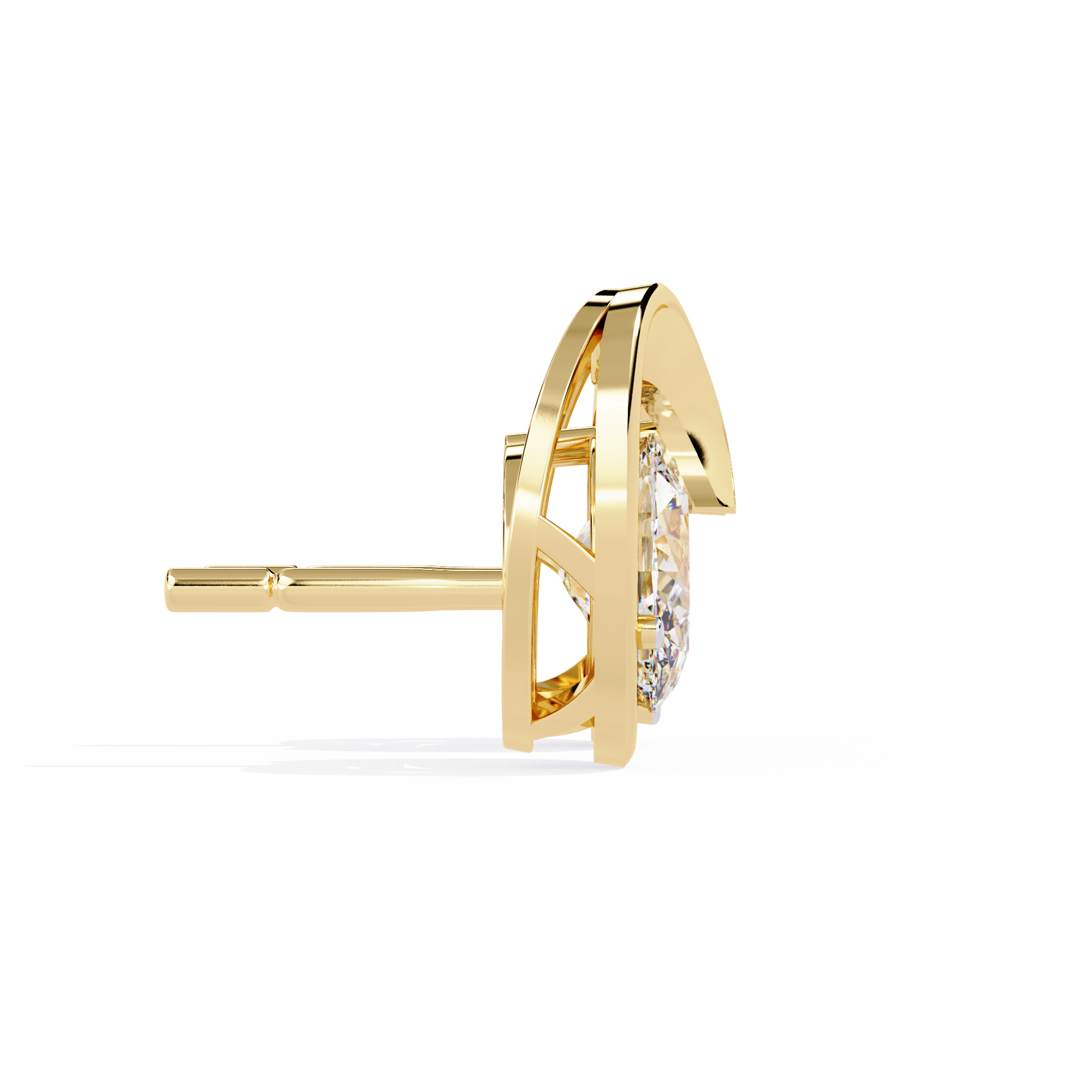 Chic Edge Diamond Earrings