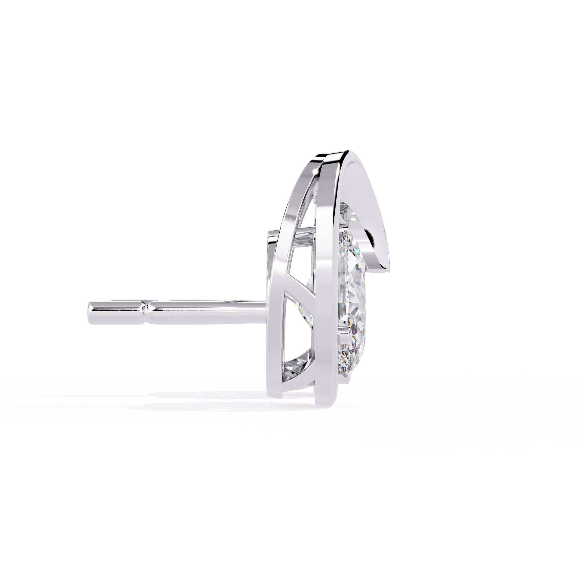 Chic Edge Diamond Earrings