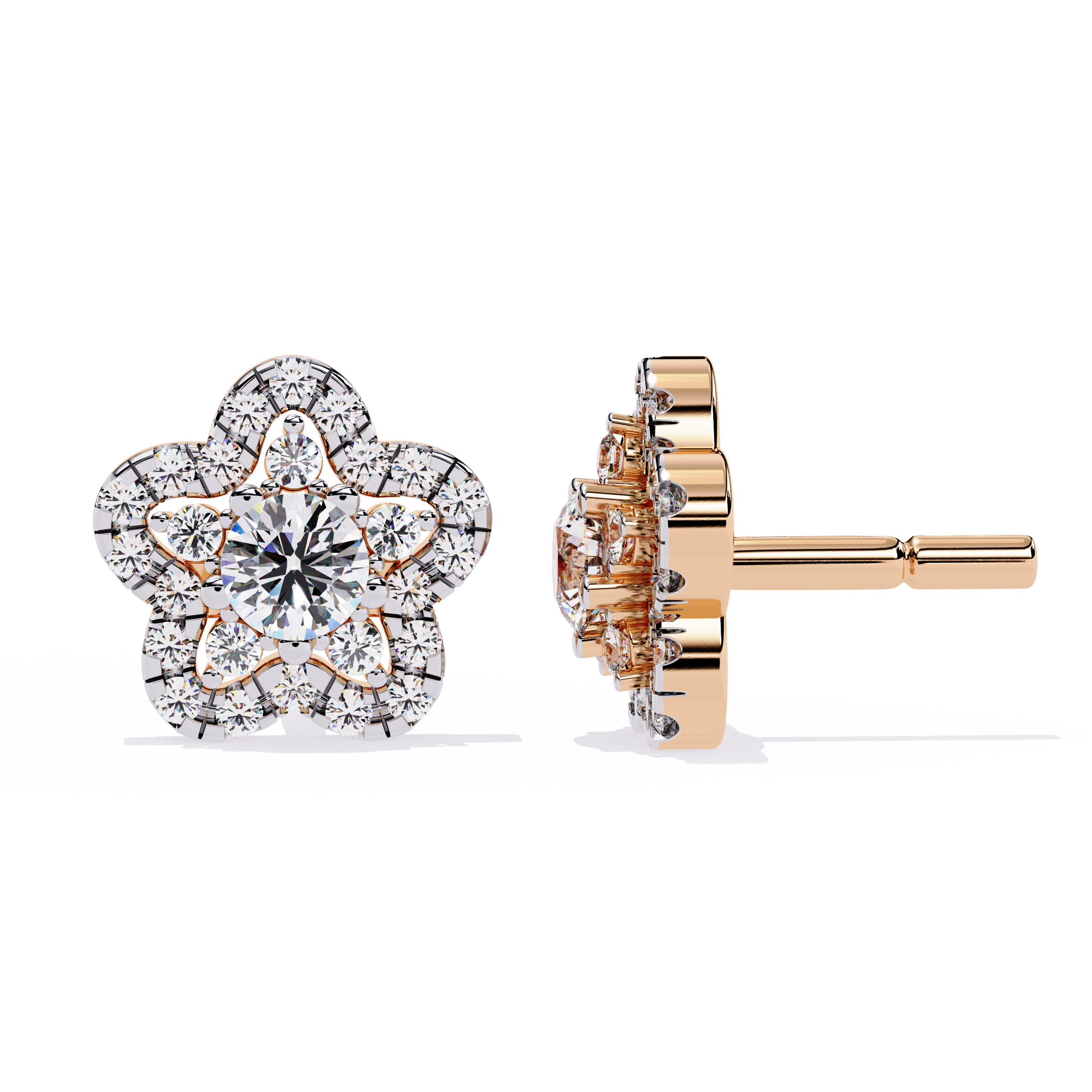 Golden Crystal Earrings