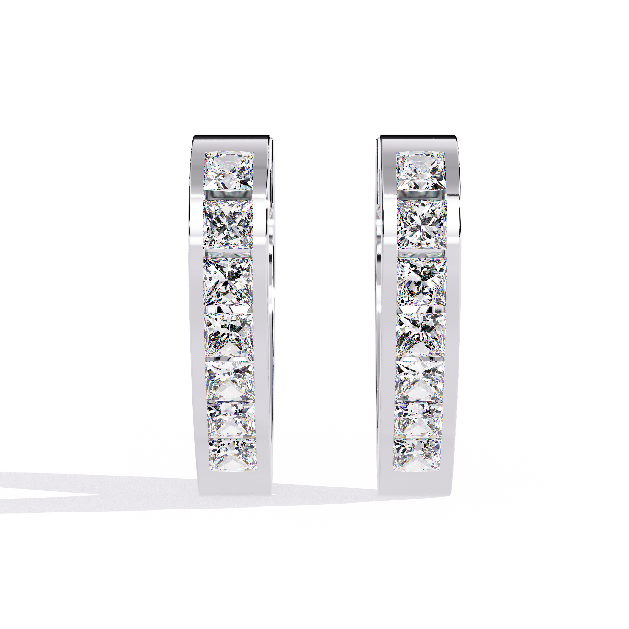 Gleam Crest Diamond Earrings