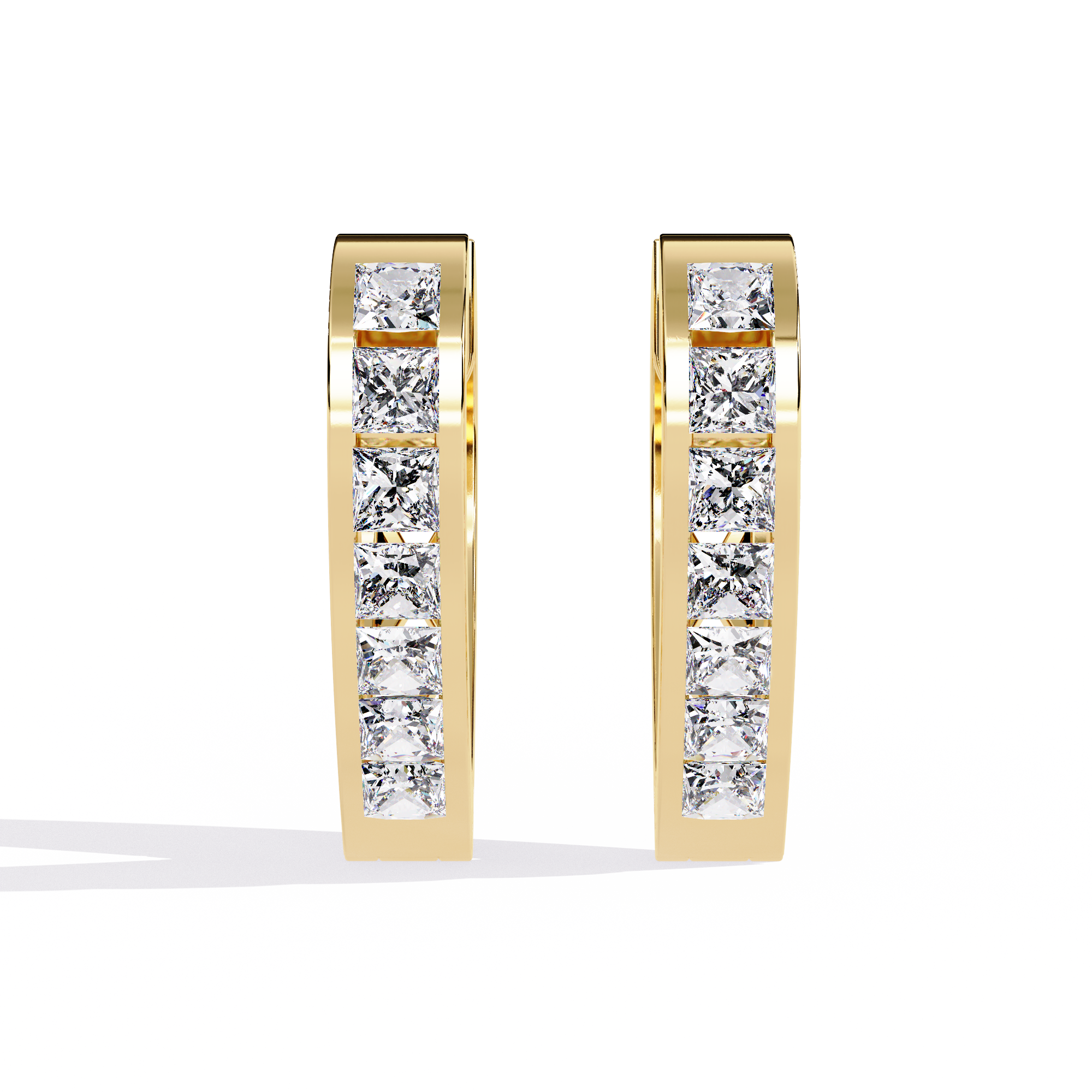 Gleam Crest Diamond Earrings