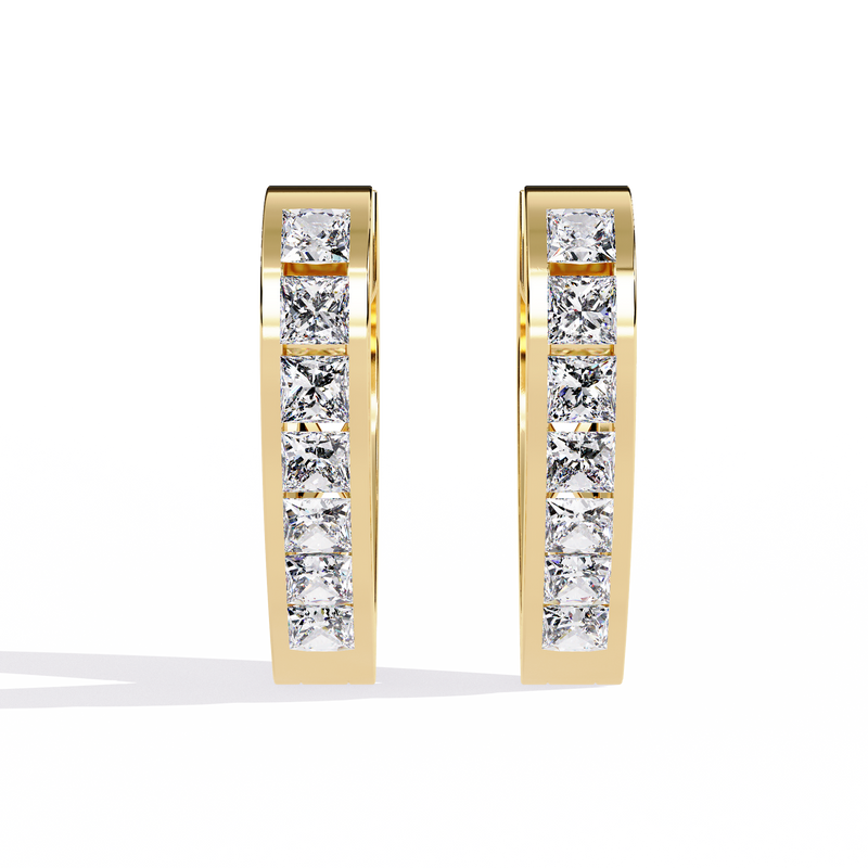 Gleam Crest Diamond Earrings