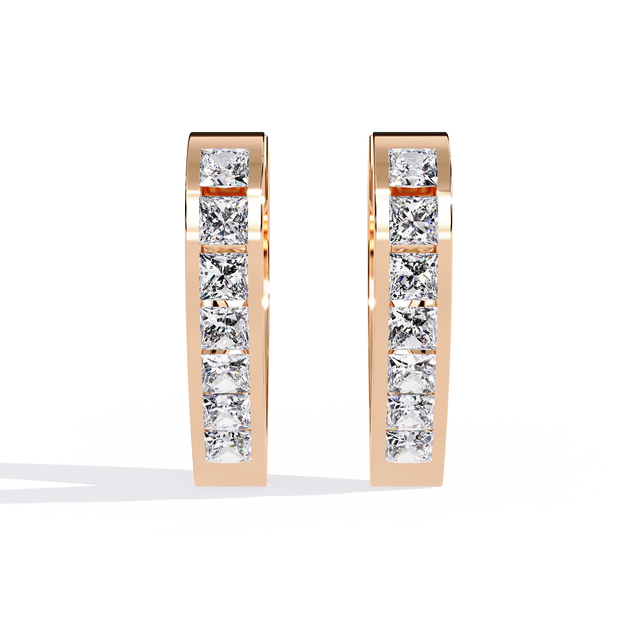 Gleam Crest Diamond Earrings