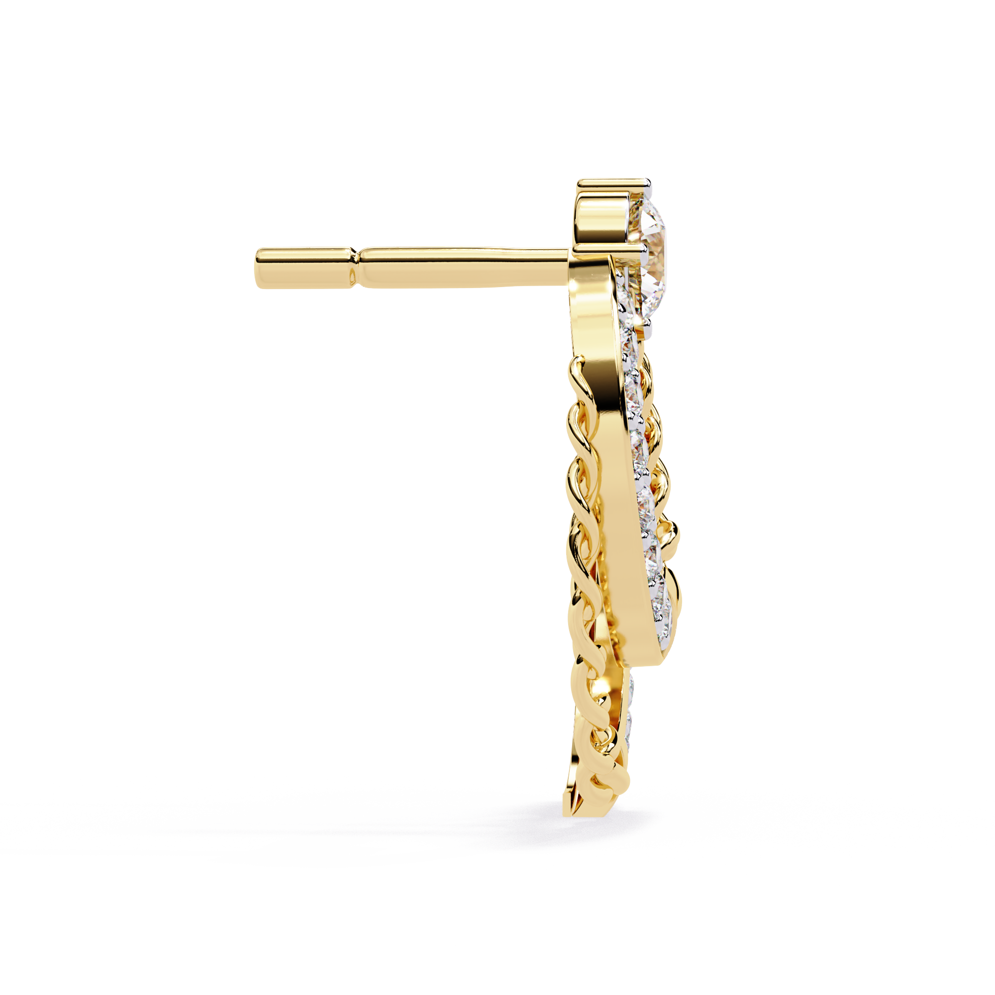 Luxe Edge Diamond Earrings