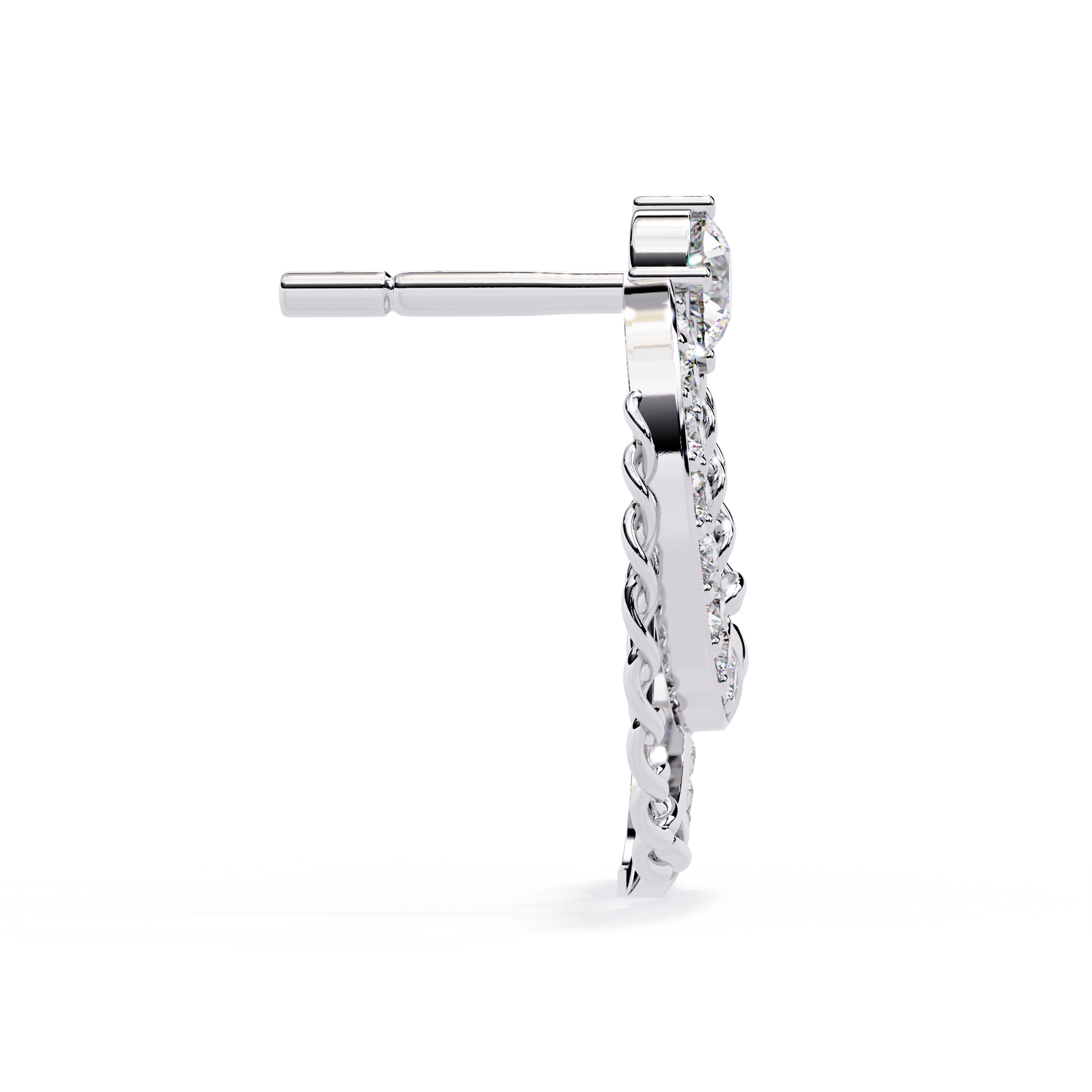 Luxe Edge Diamond Earrings