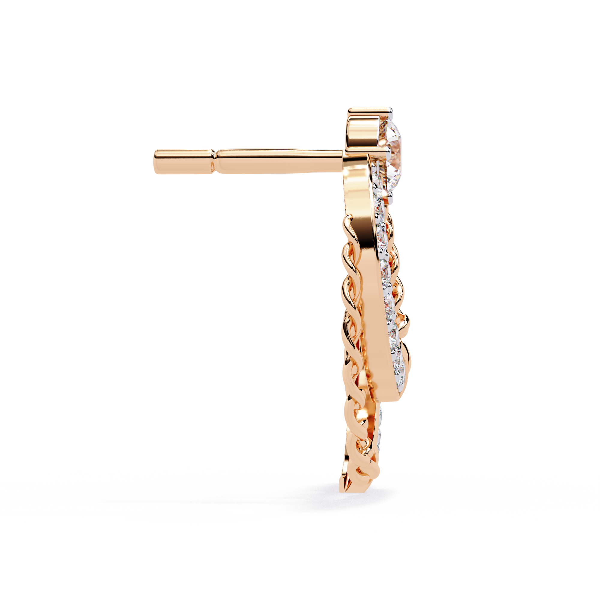 Luxe Edge Diamond Earrings