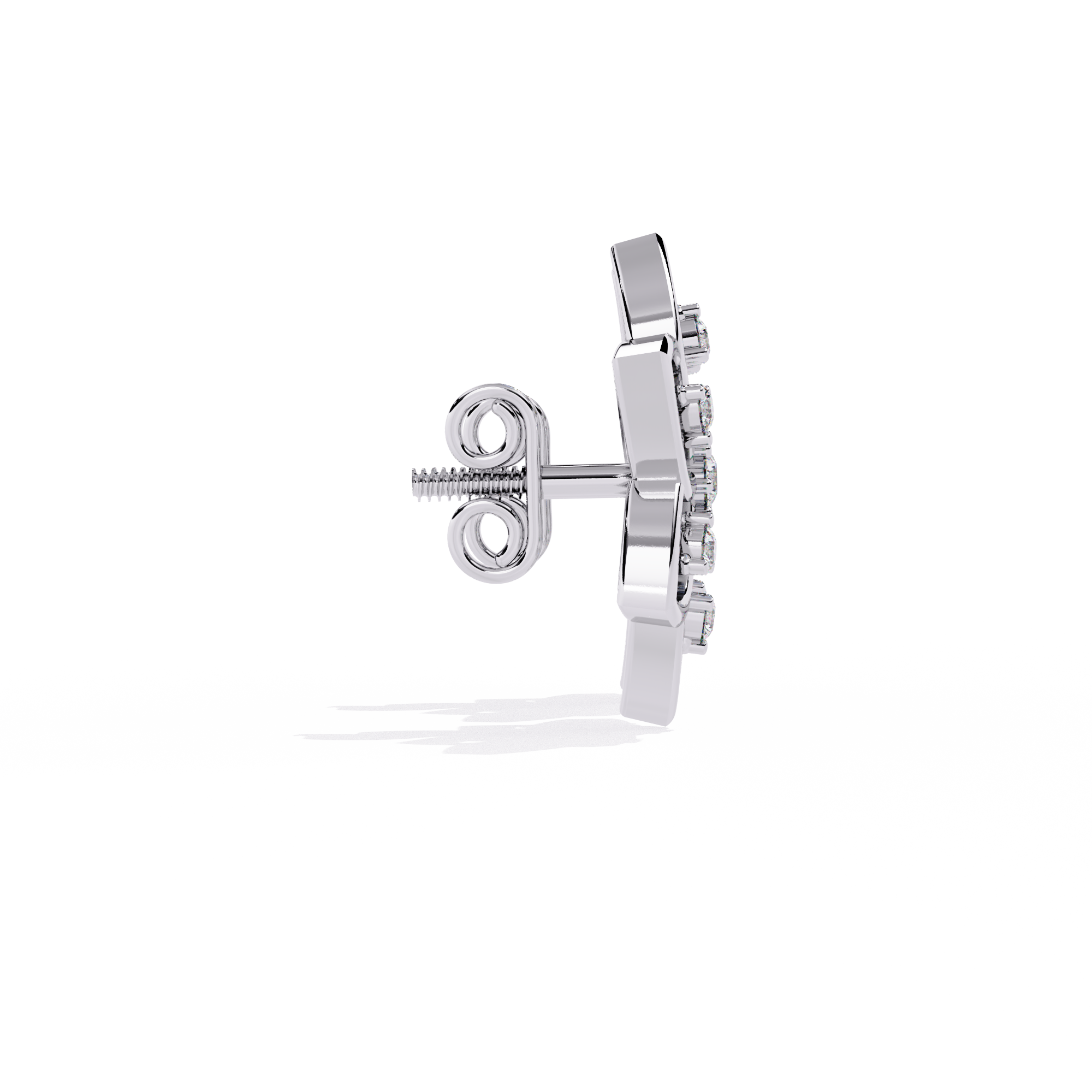 Gold Radiance Curve Earrings