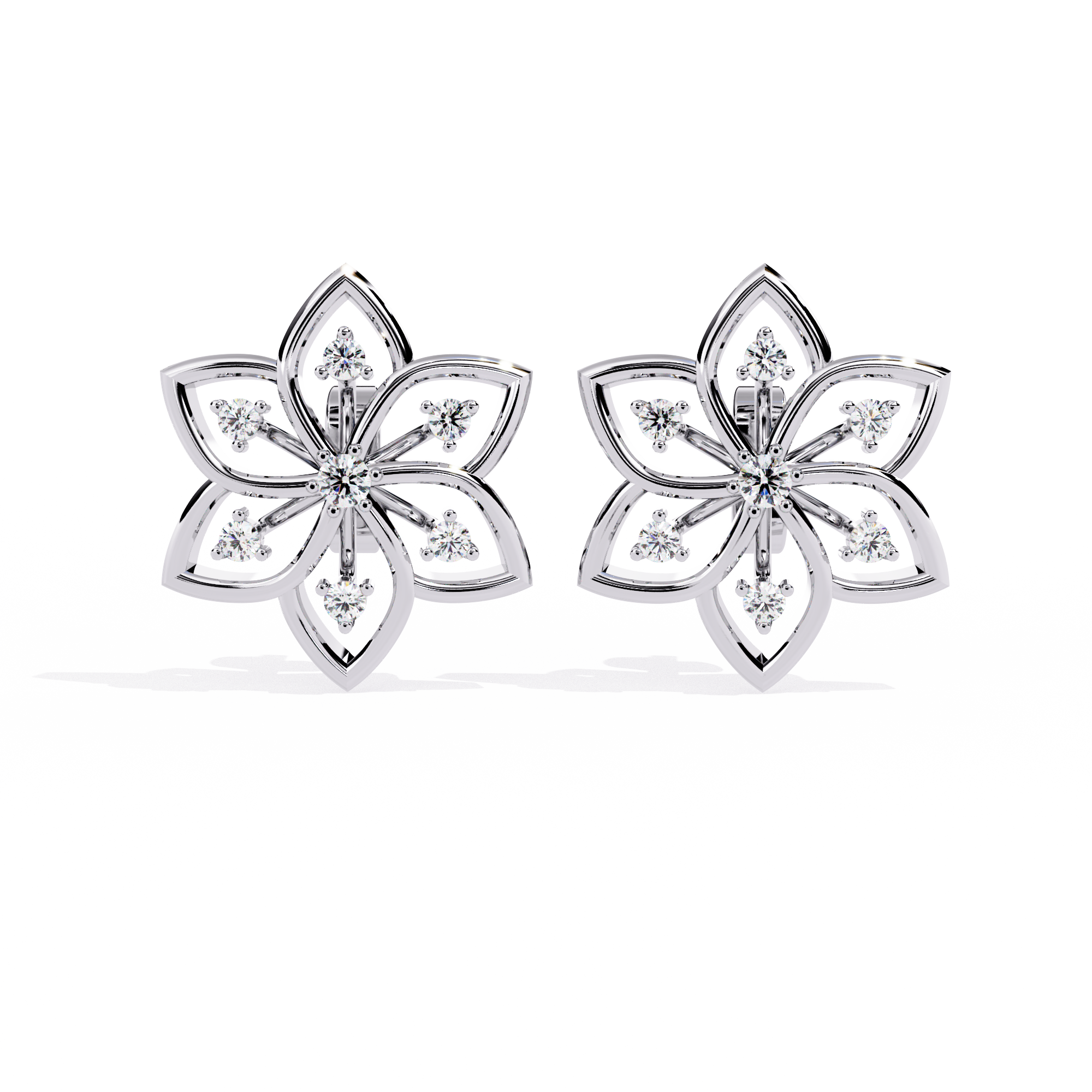 Gold Radiance Curve Earrings