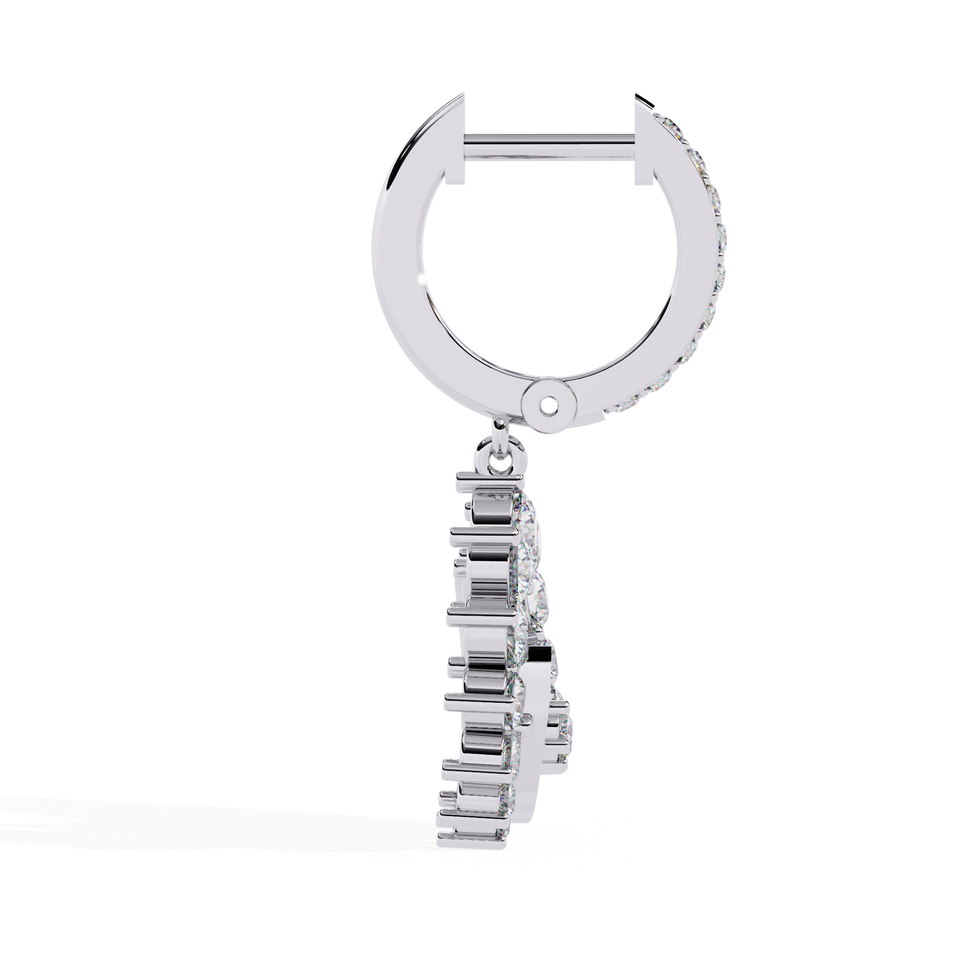 Gilded Halo Diamond Earrings