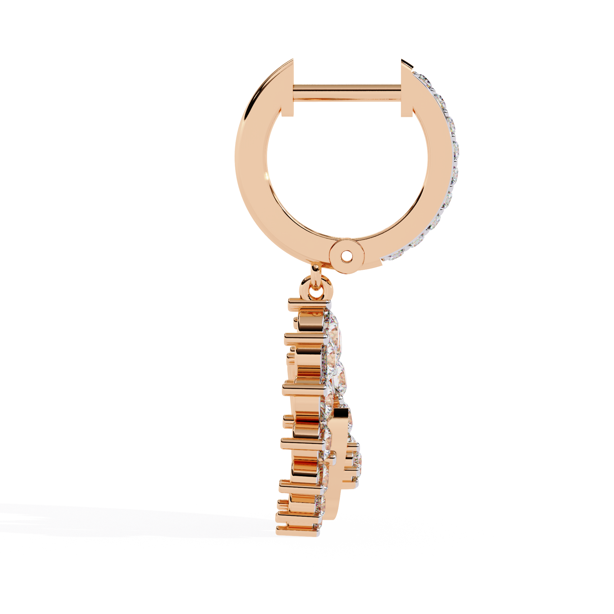 Gilded Halo Diamond Earrings