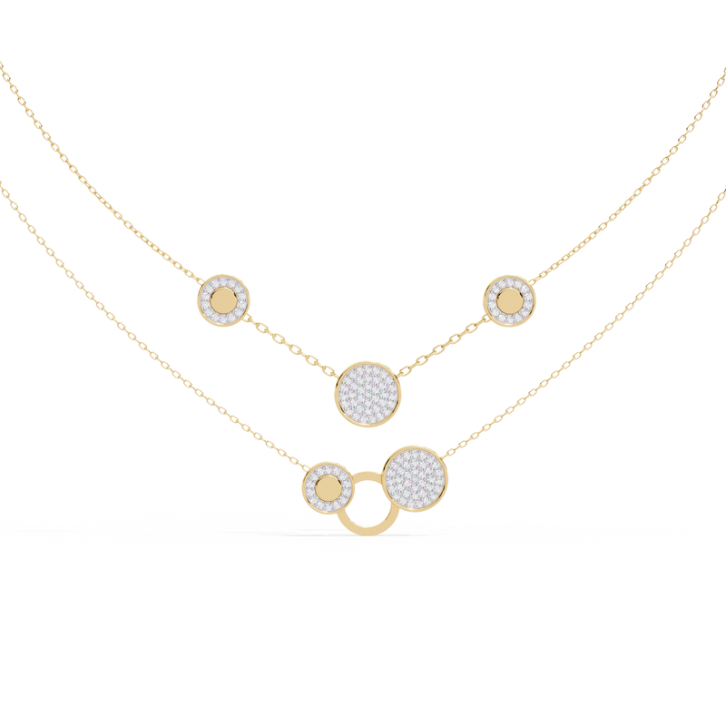 Moonlight Crest Gold Necklace