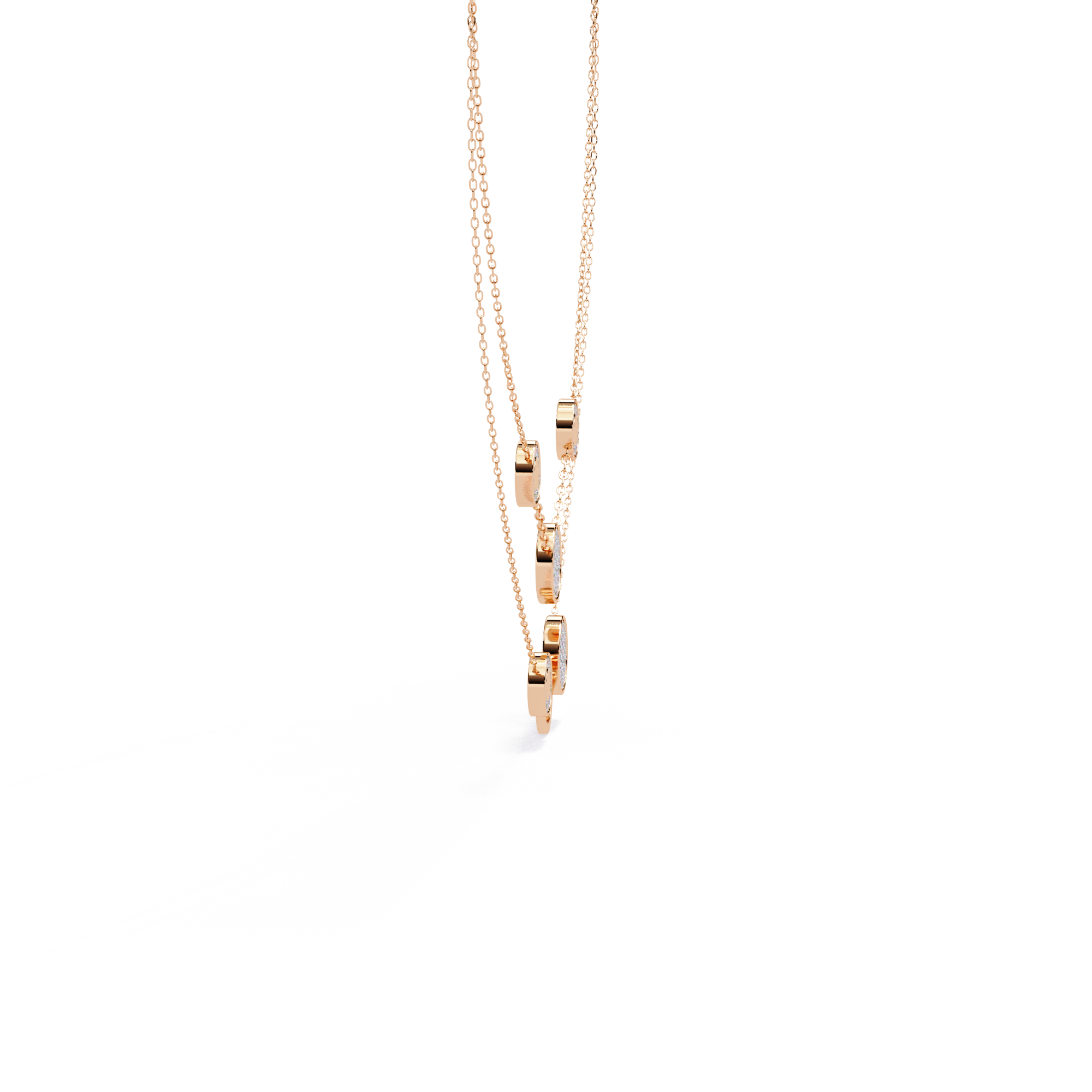 Moonlight Crest Gold Necklace