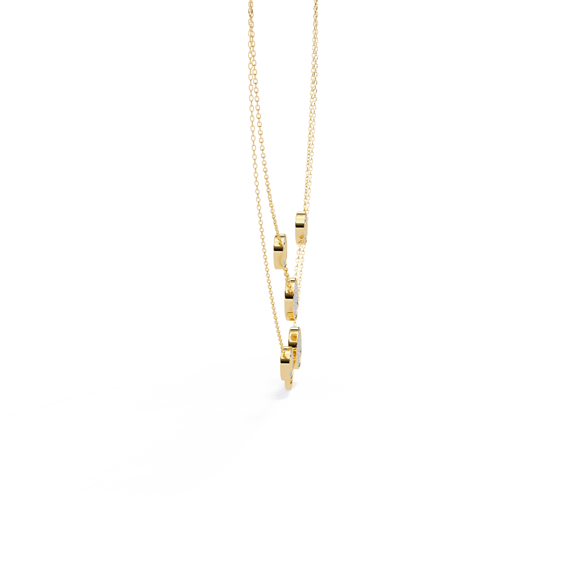 Moonlight Crest Gold Necklace