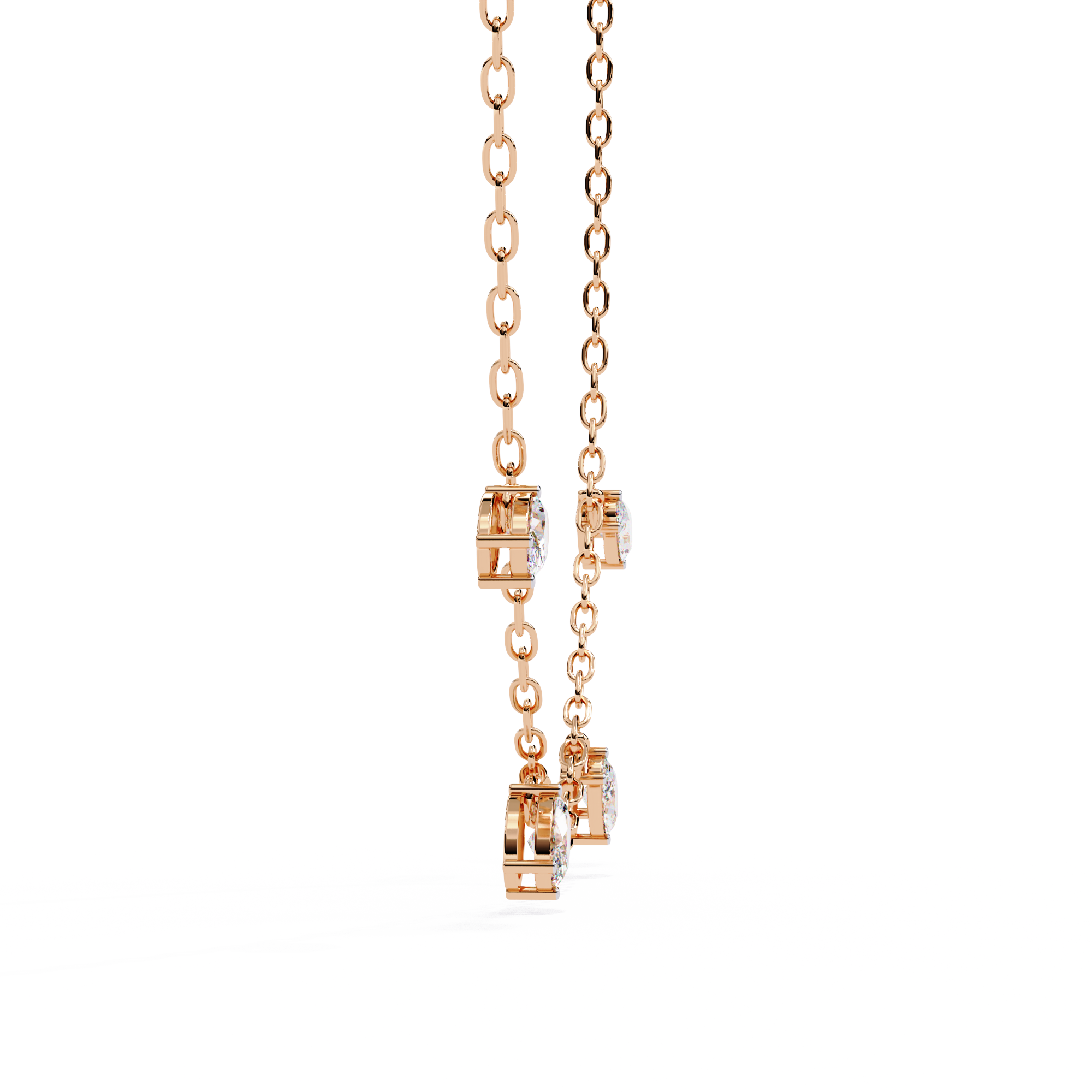 Serene Halo Pearl Necklace