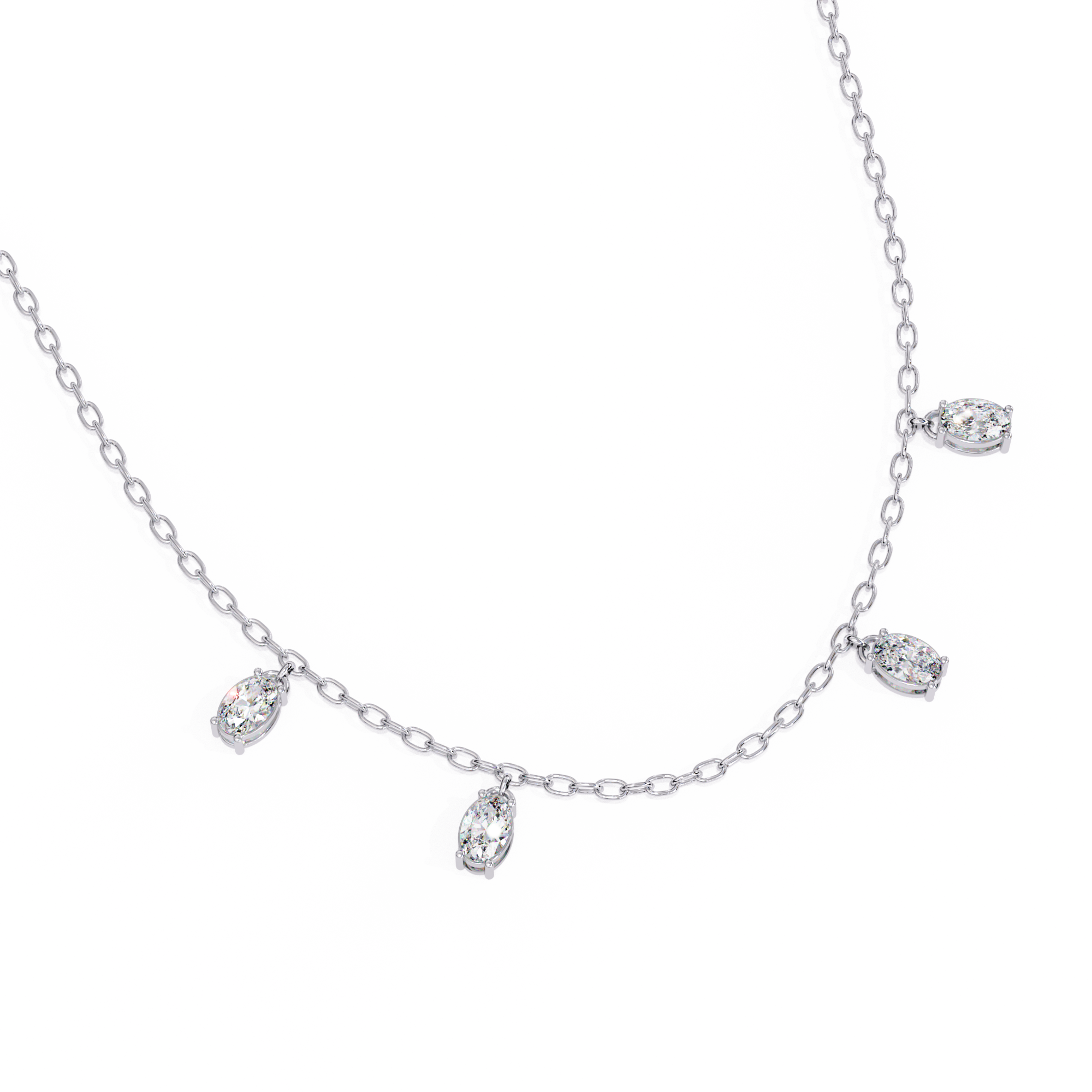 Serene Halo Pearl Necklace