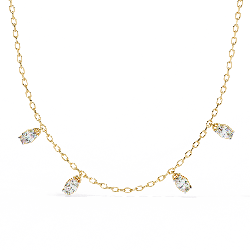 Serene Halo Pearl Necklace