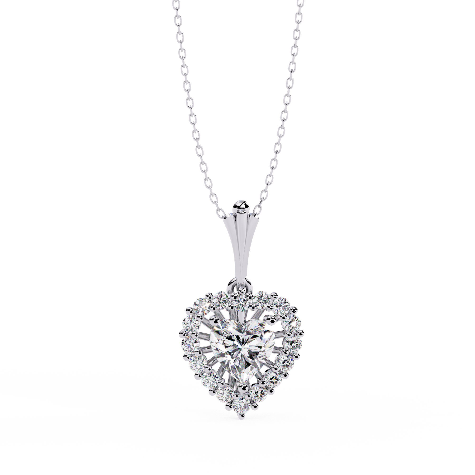 Dusklight Beam Diamond Necklace