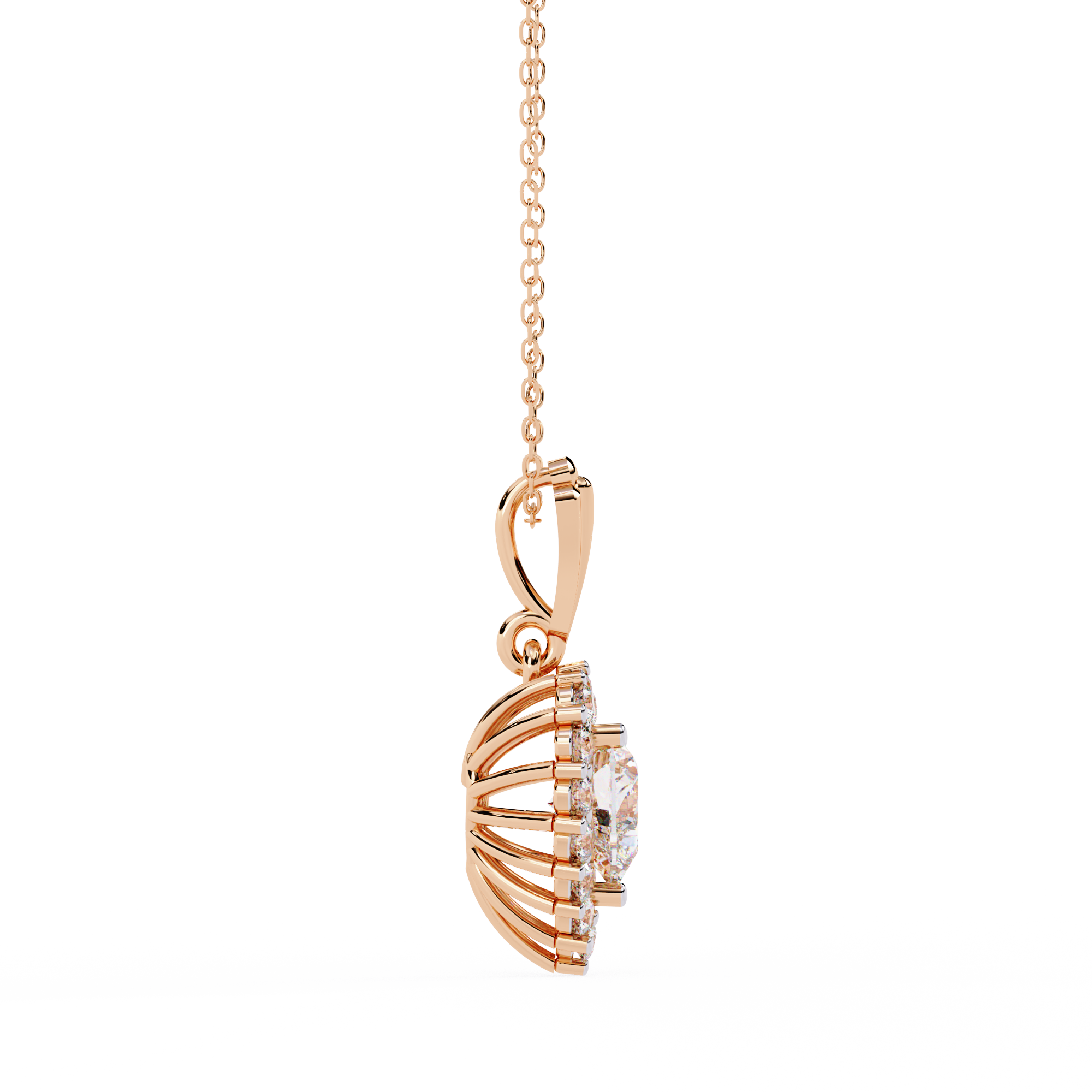 Dusklight Beam Diamond Necklace