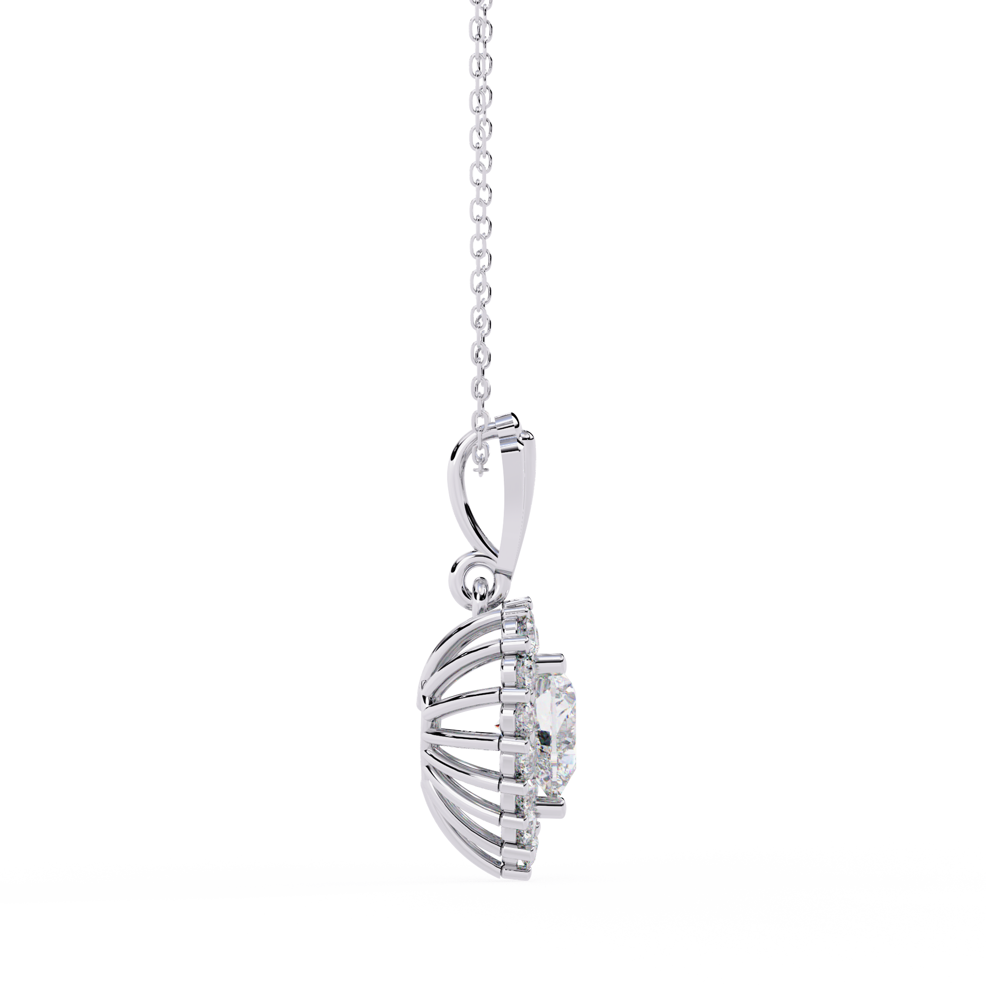 Dusklight Beam Diamond Necklace